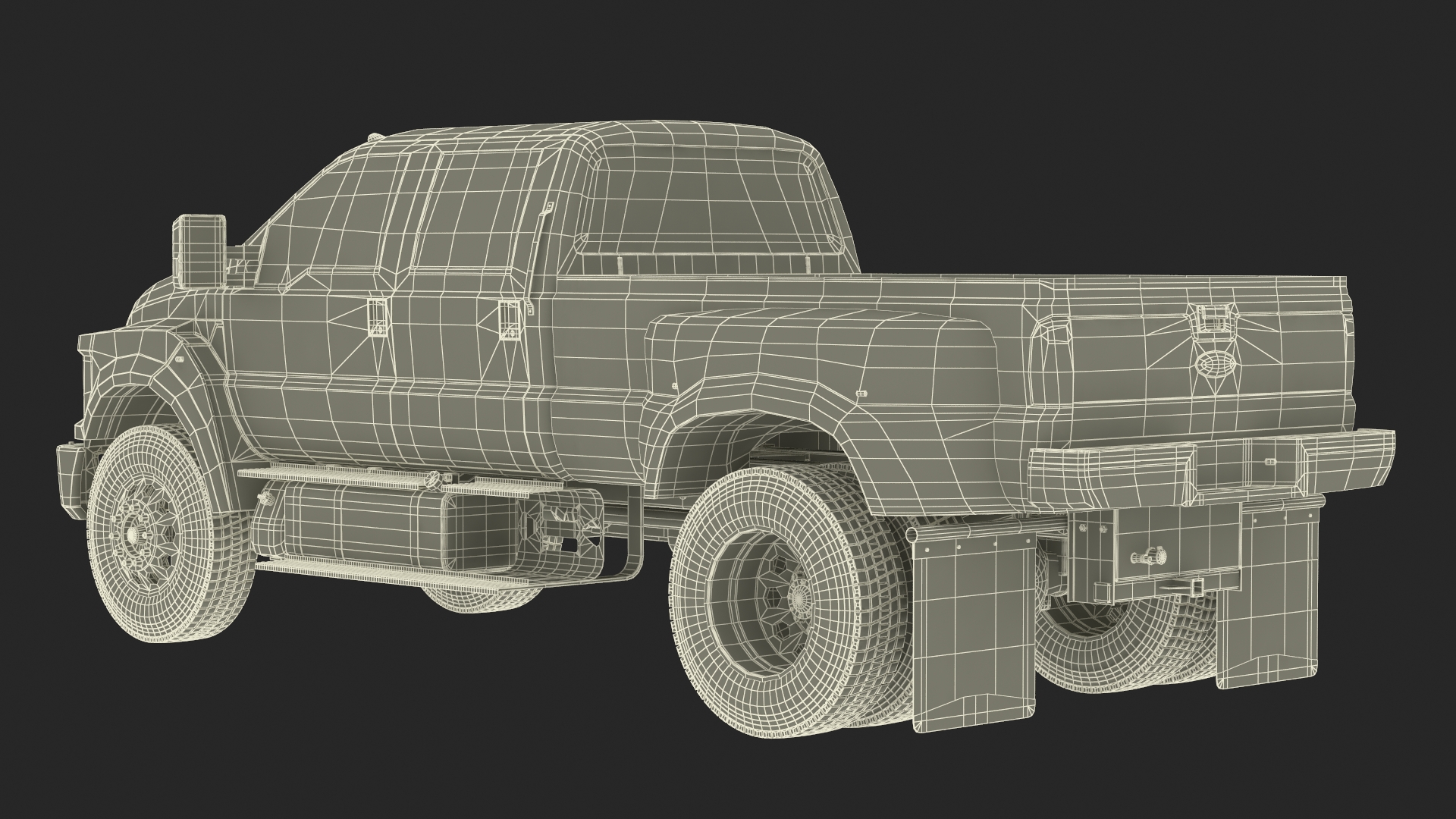 3D Ford F-650 Supertrack Pickup model