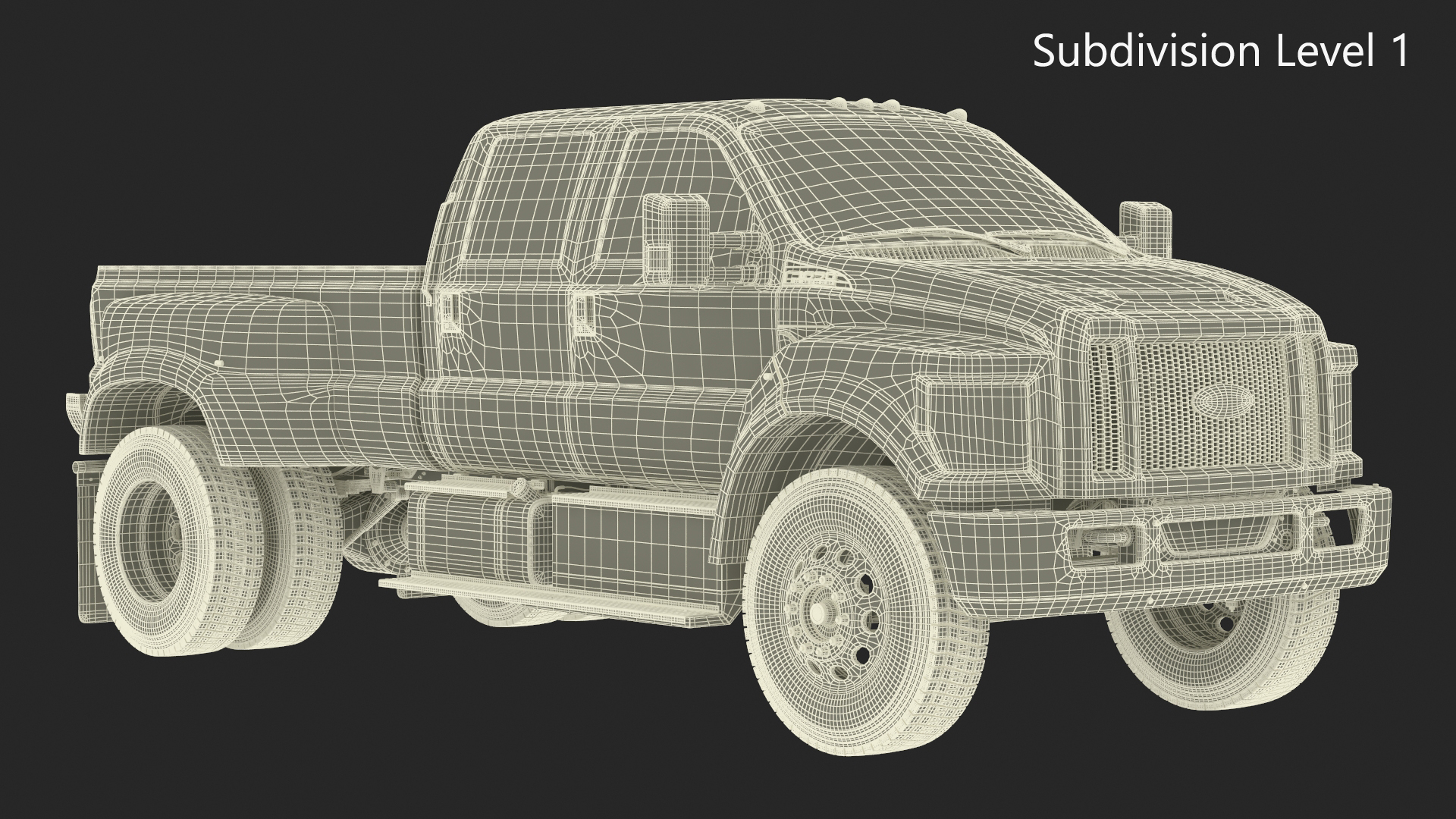 3D Ford F-650 Supertrack Pickup model