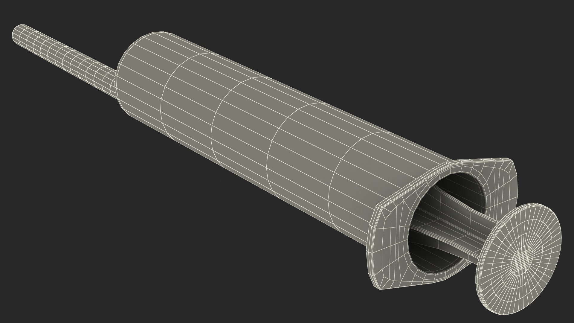 Syringe with Coronavirus Vaccine 3D