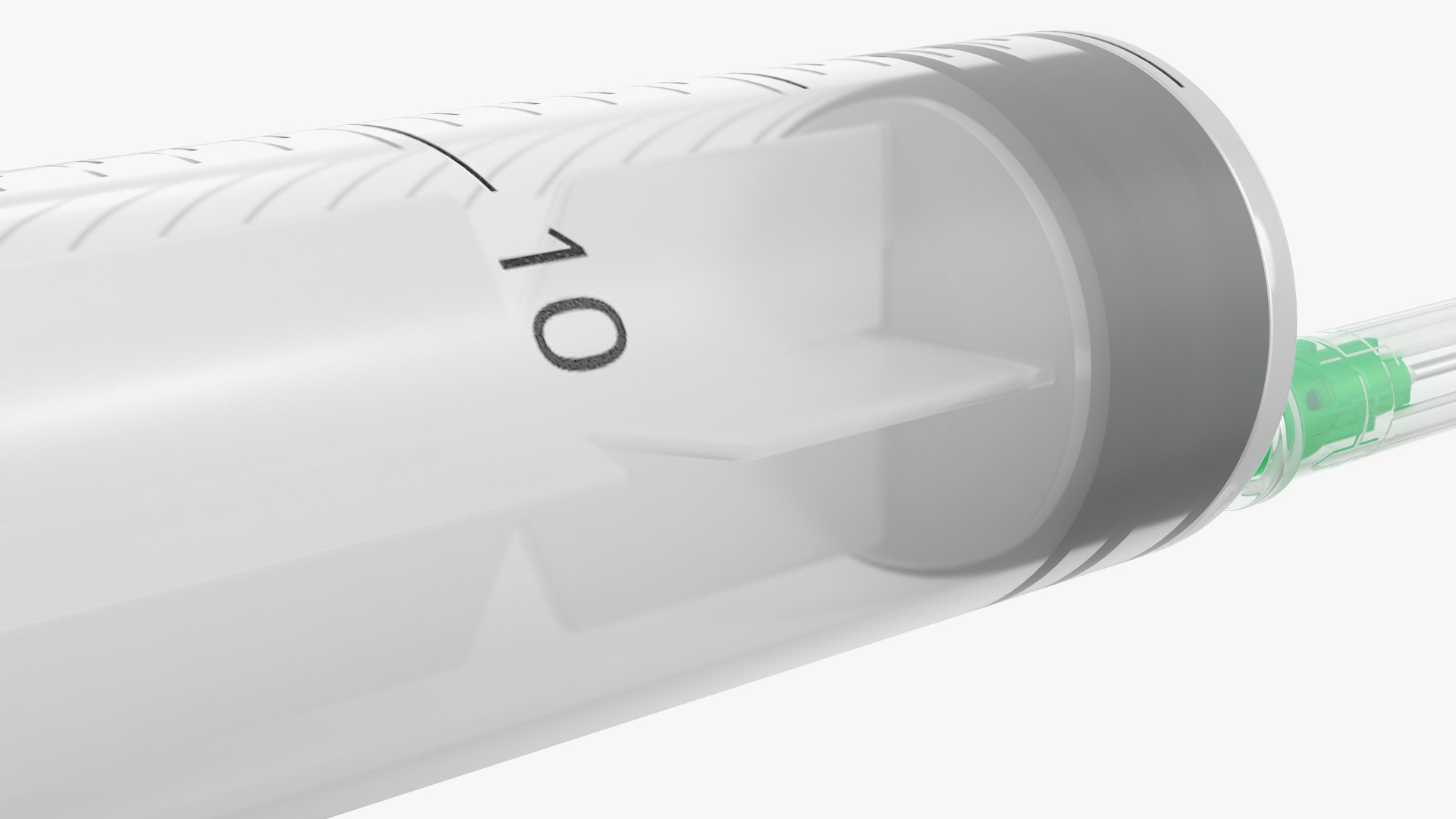 Syringe with Coronavirus Vaccine 3D