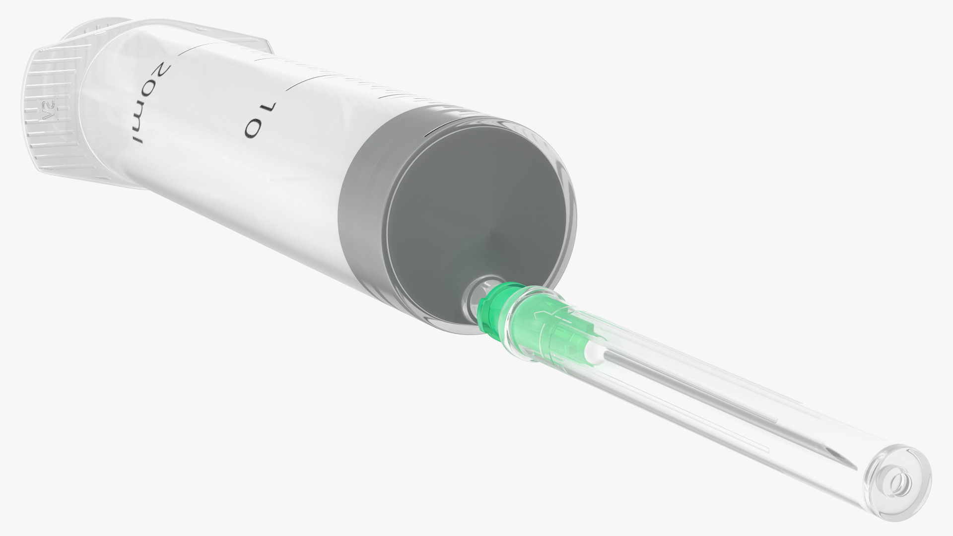 Syringe with Coronavirus Vaccine 3D