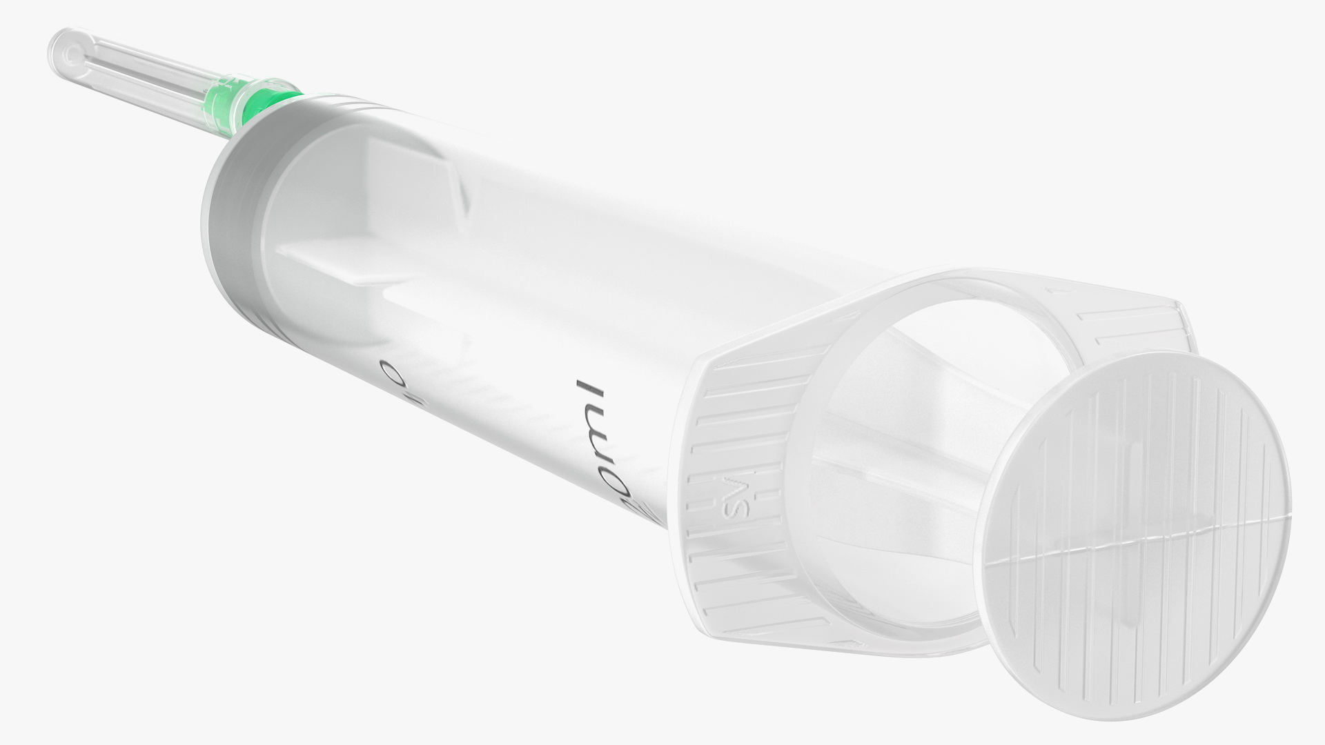 Syringe with Coronavirus Vaccine 3D