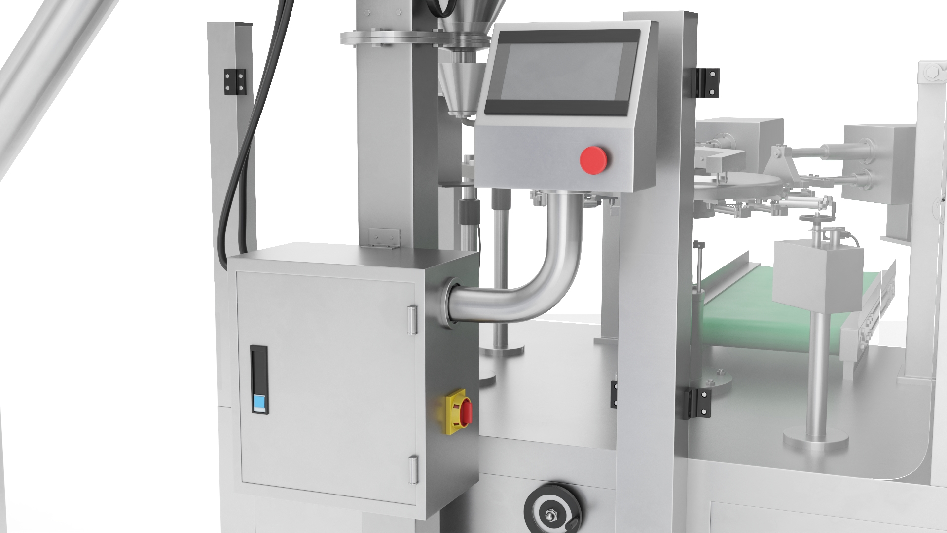 Bulk Product Packaging Machine Operation Worker 3D