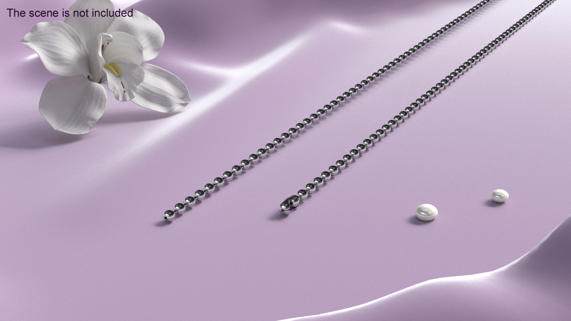 3D model Bead Jewelry Silver Chain