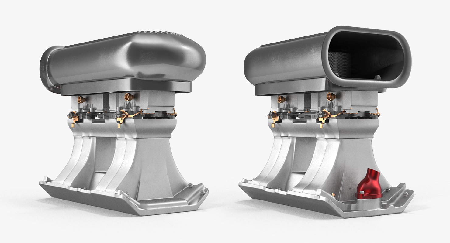 Hot Rod V8 Engine 3D