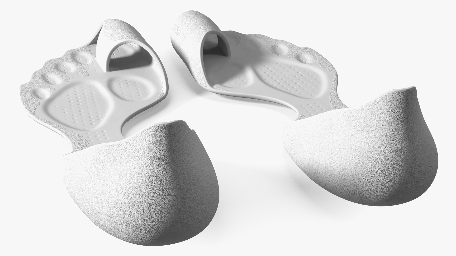 3D model Balenciaga Barefoot Zero Shoes