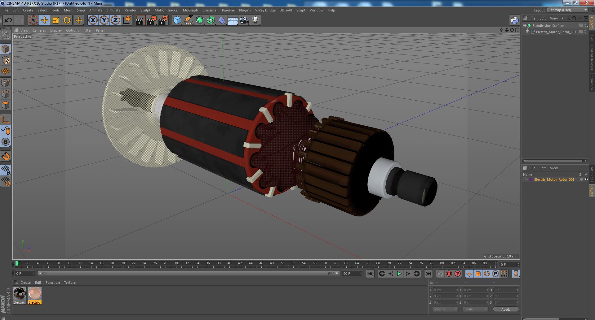 3D model Electric Motor Rotor