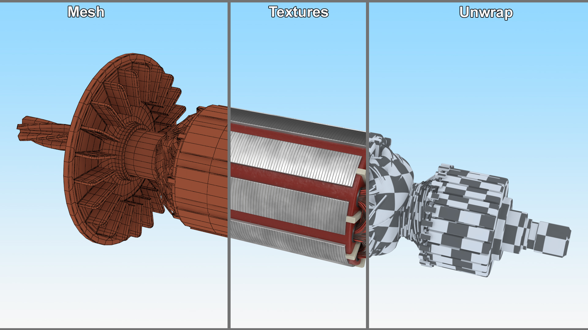 3D model Electric Motor Rotor