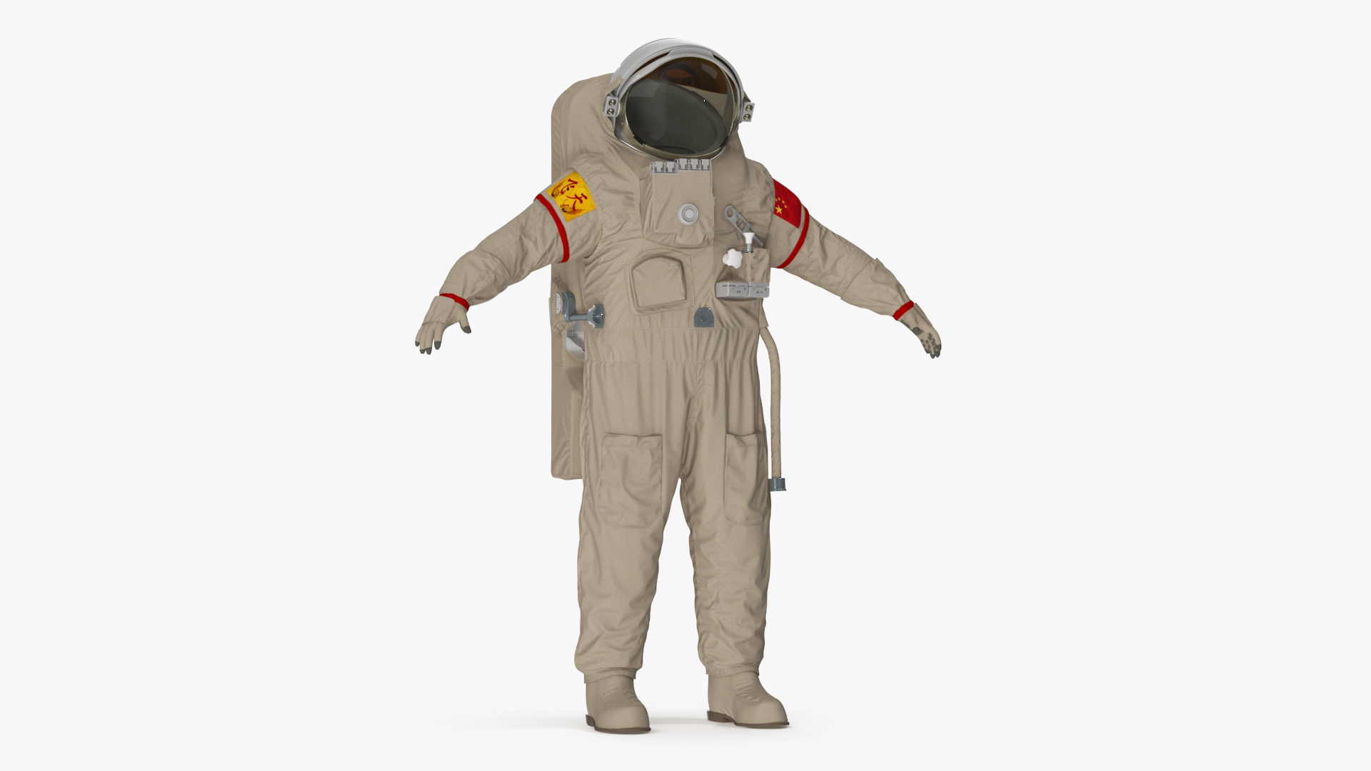 3D model China Feitian Space Suit Rigged for Cinema 4D