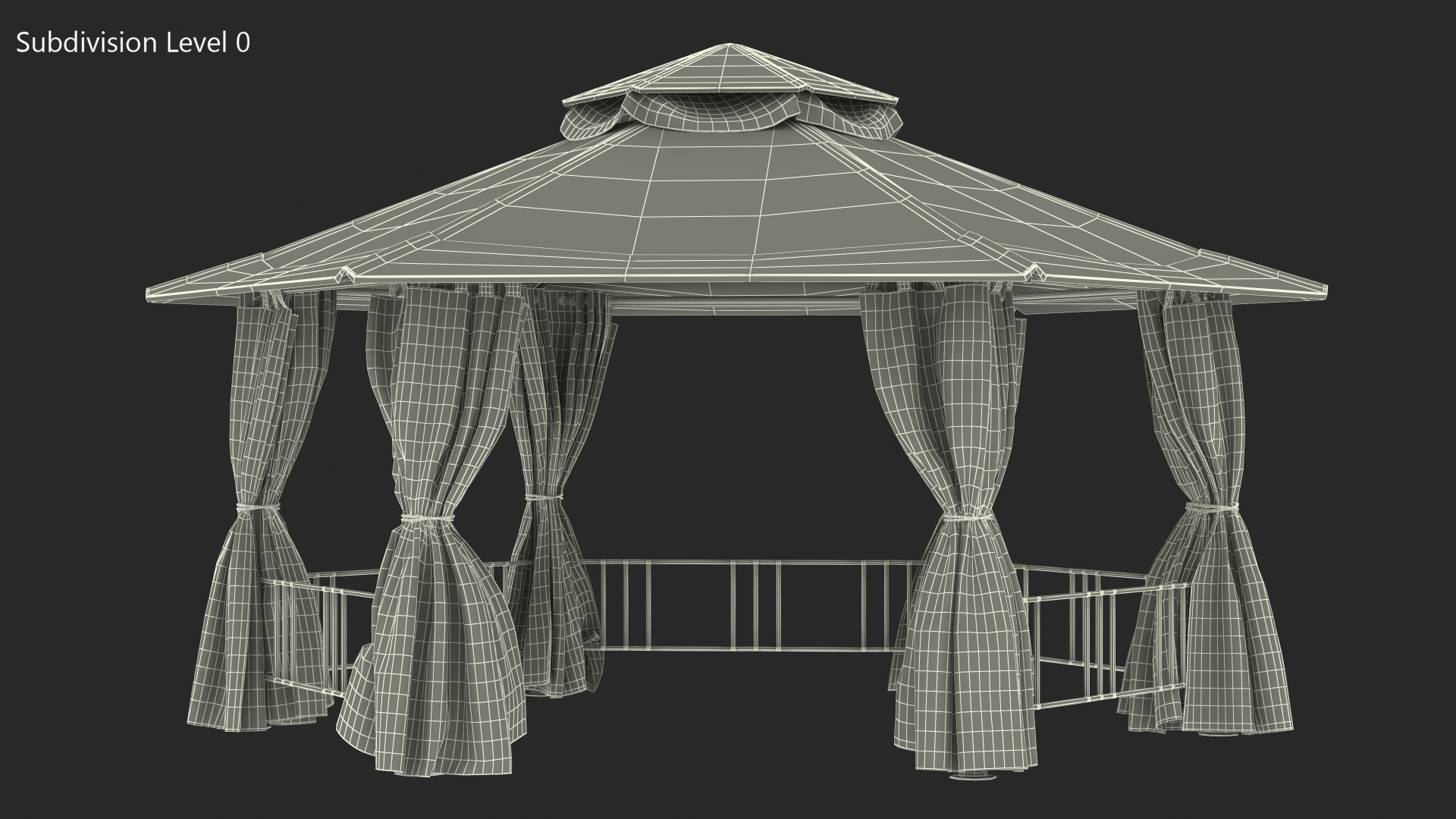 3D model Garden Fabric Canopy