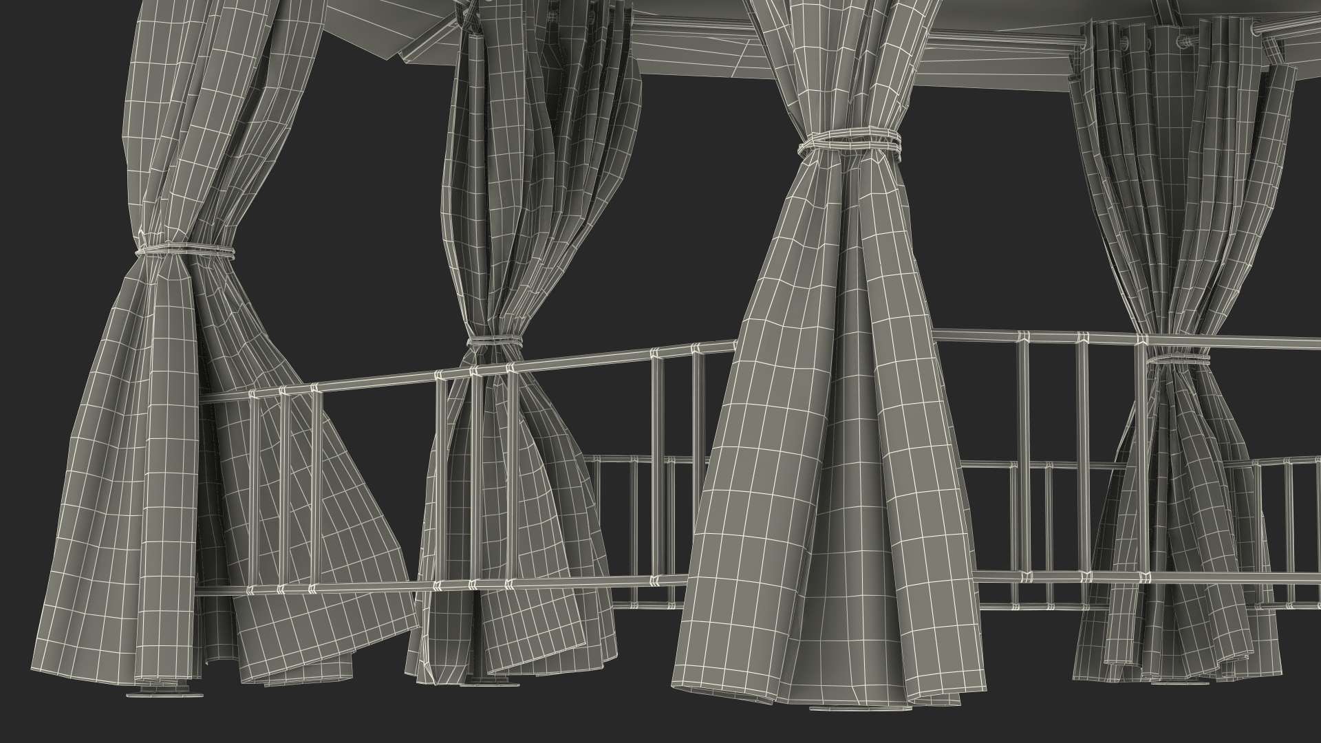 3D model Garden Fabric Canopy