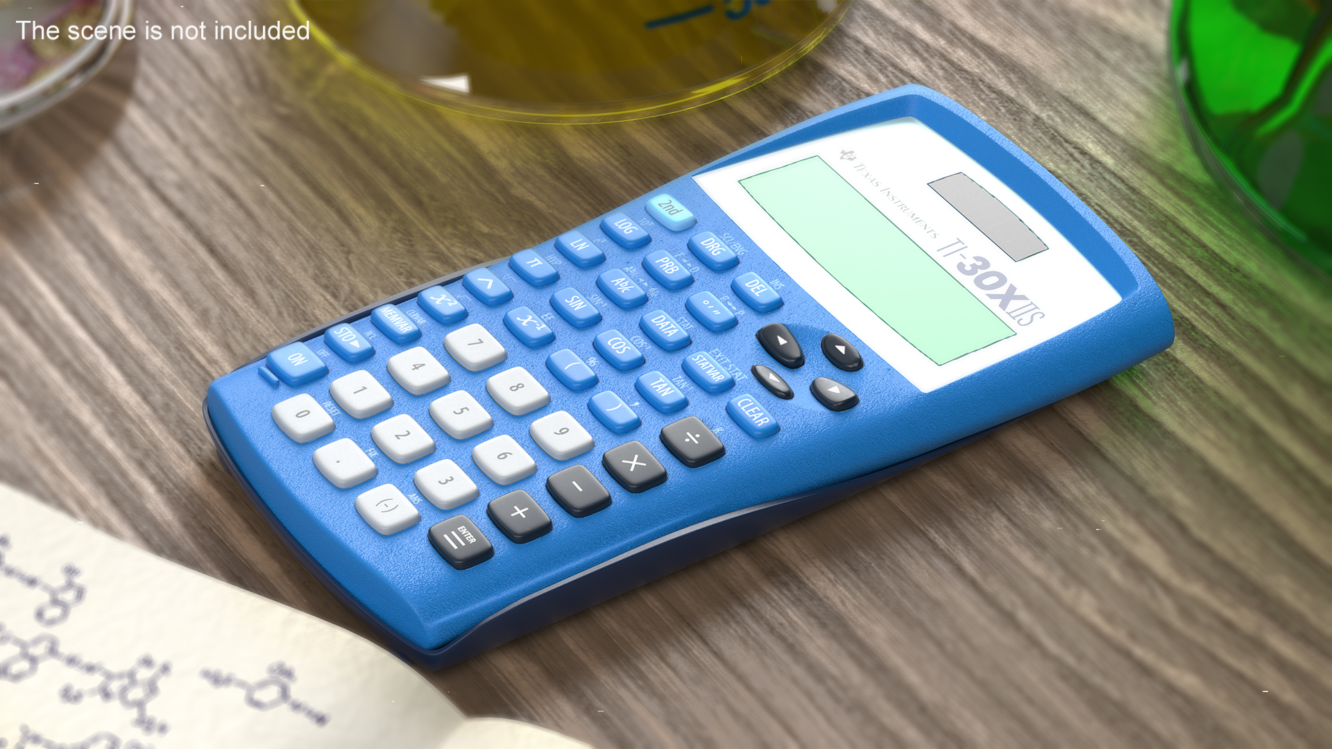 Scientific Calculator Blue Switched OFF 3D model