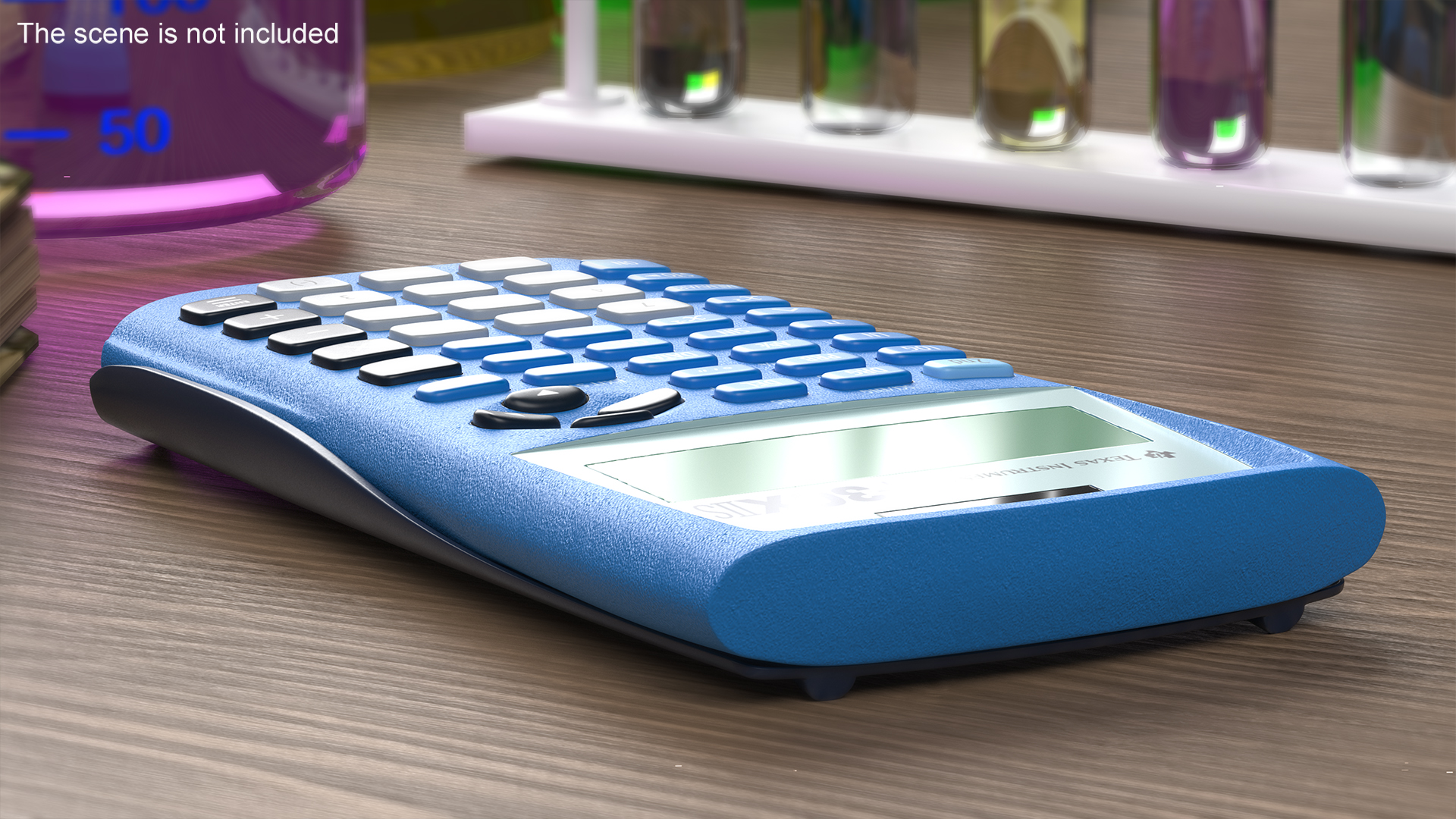 Scientific Calculator Blue Switched OFF 3D model