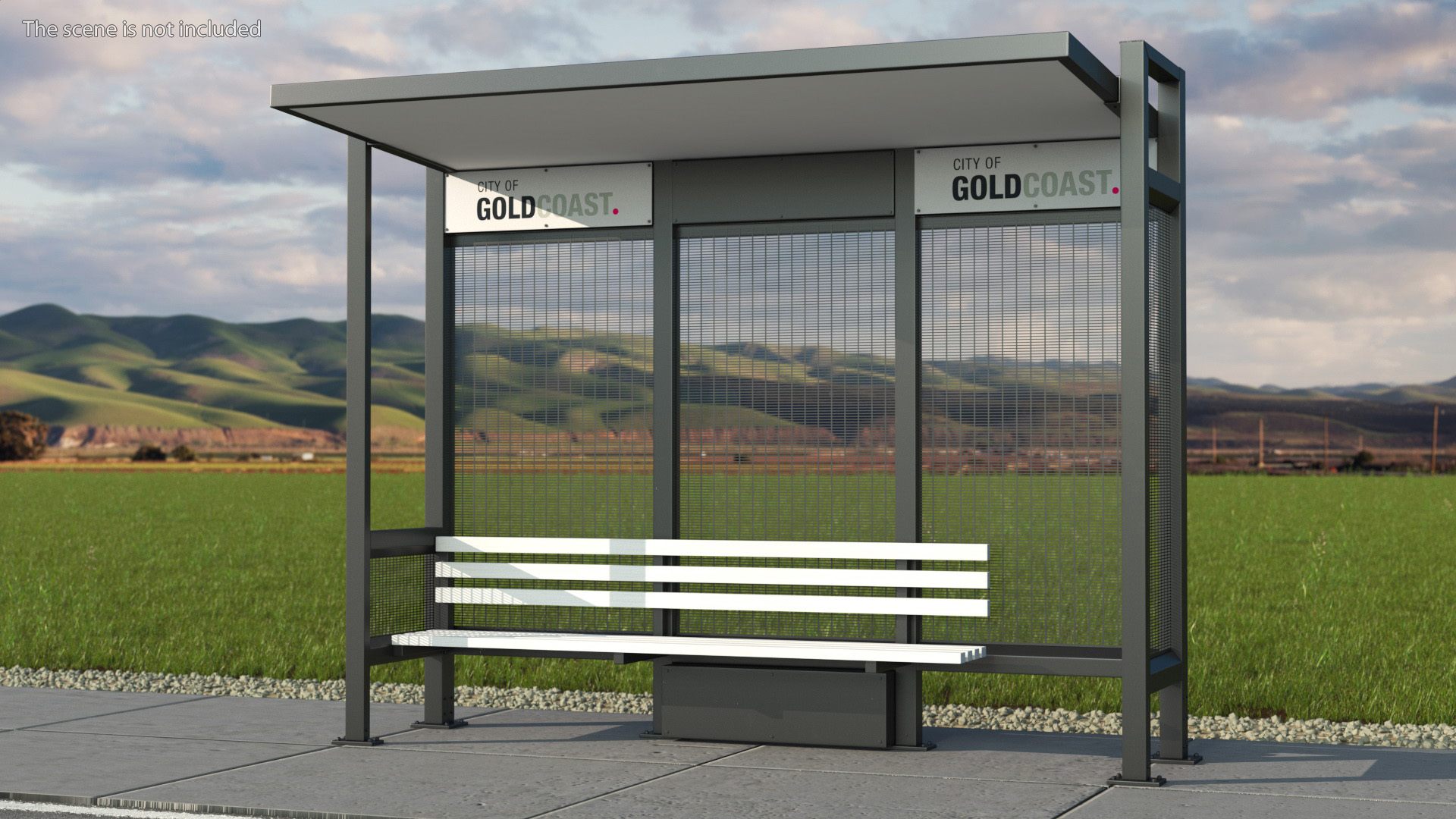 3D Bus Stop Shelter