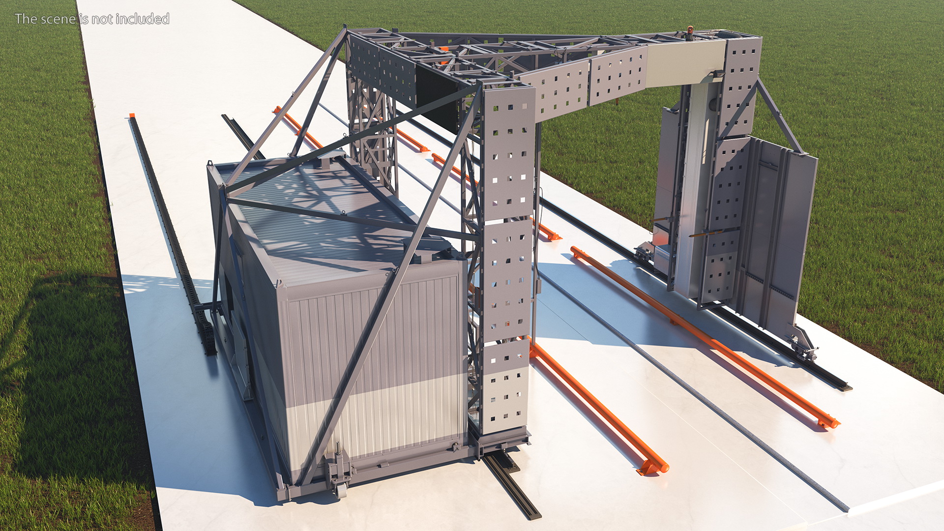 3D Gantry Inspection System Rigged