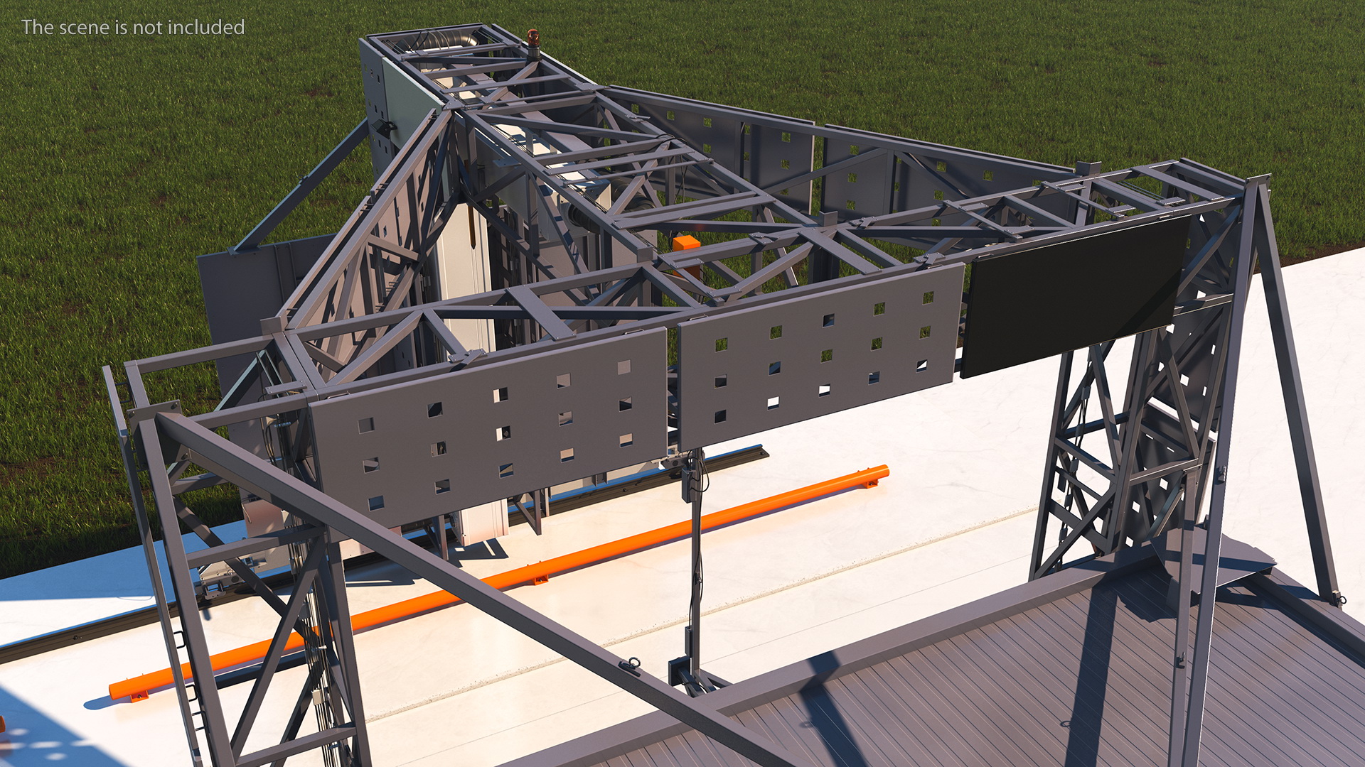 3D Gantry Inspection System Rigged