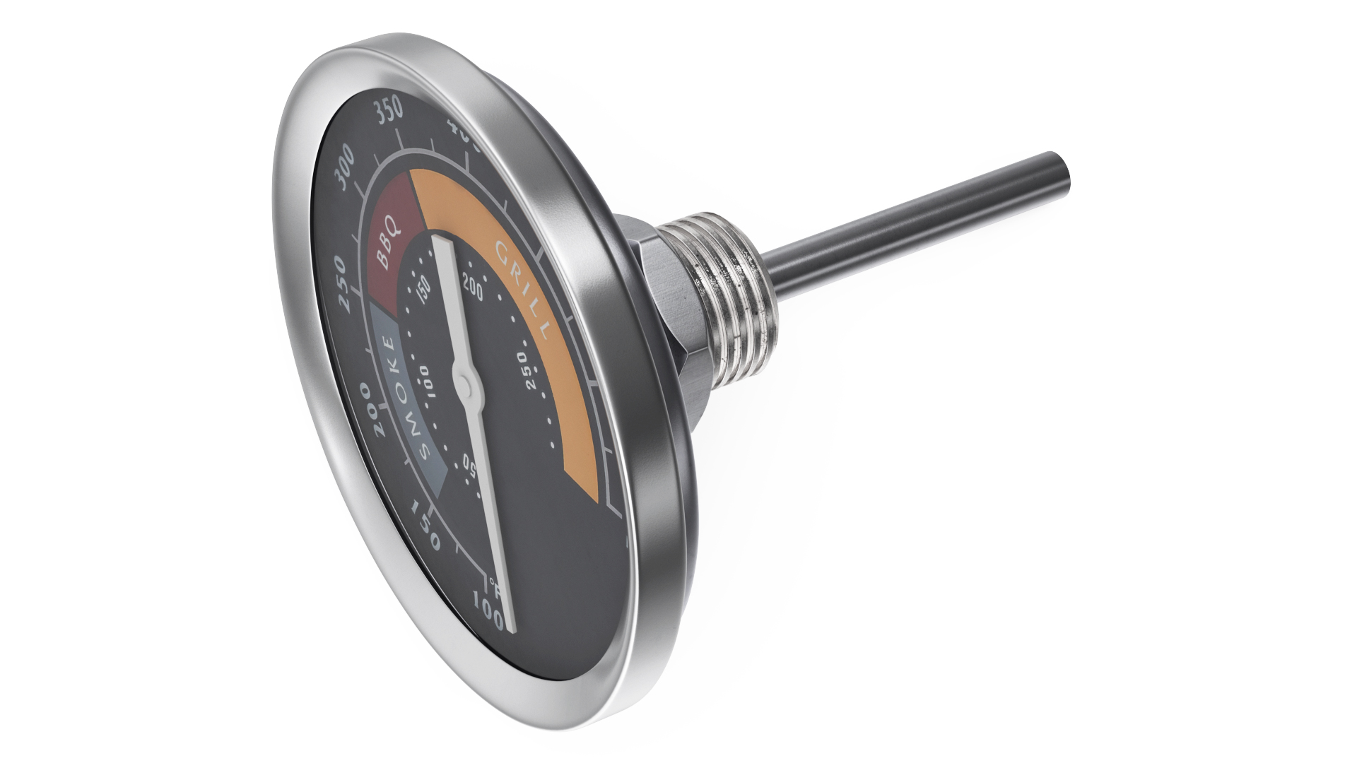 BBQ Grill Smoker Thermometer Gauge 3D model