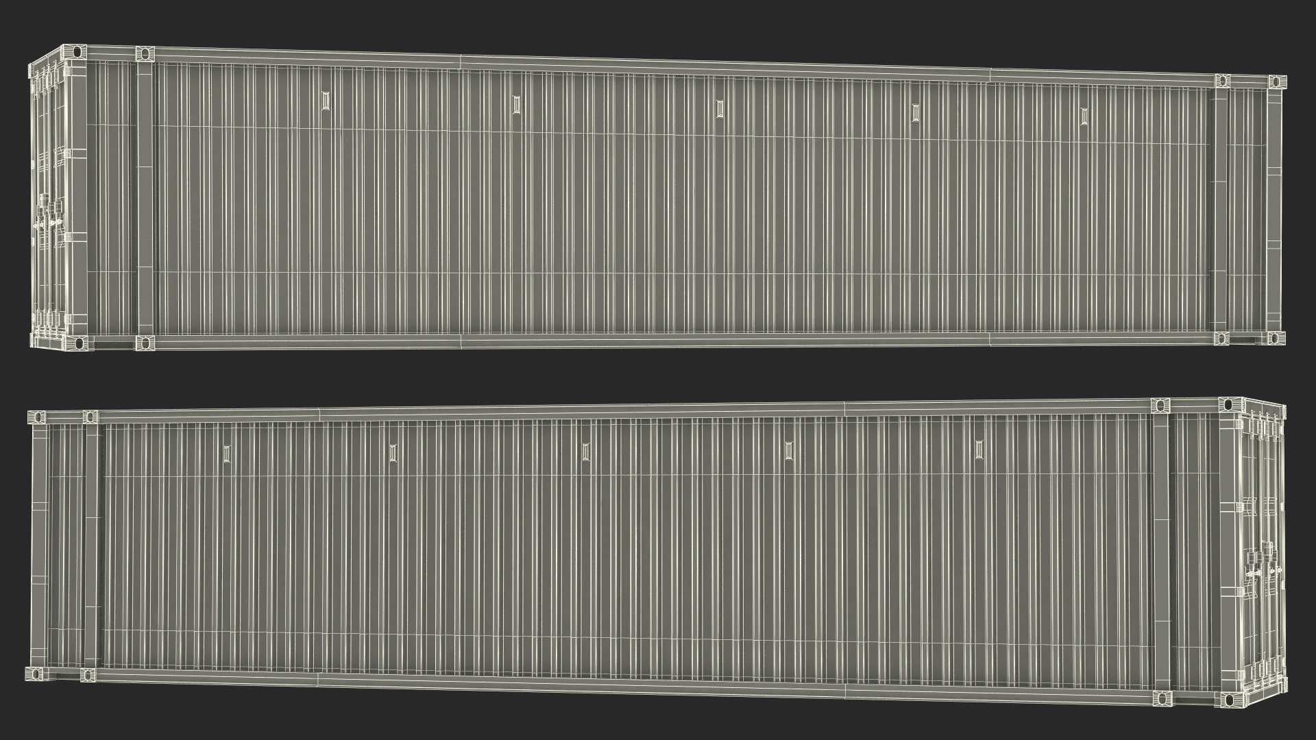 3D 45ft Shipping Container model