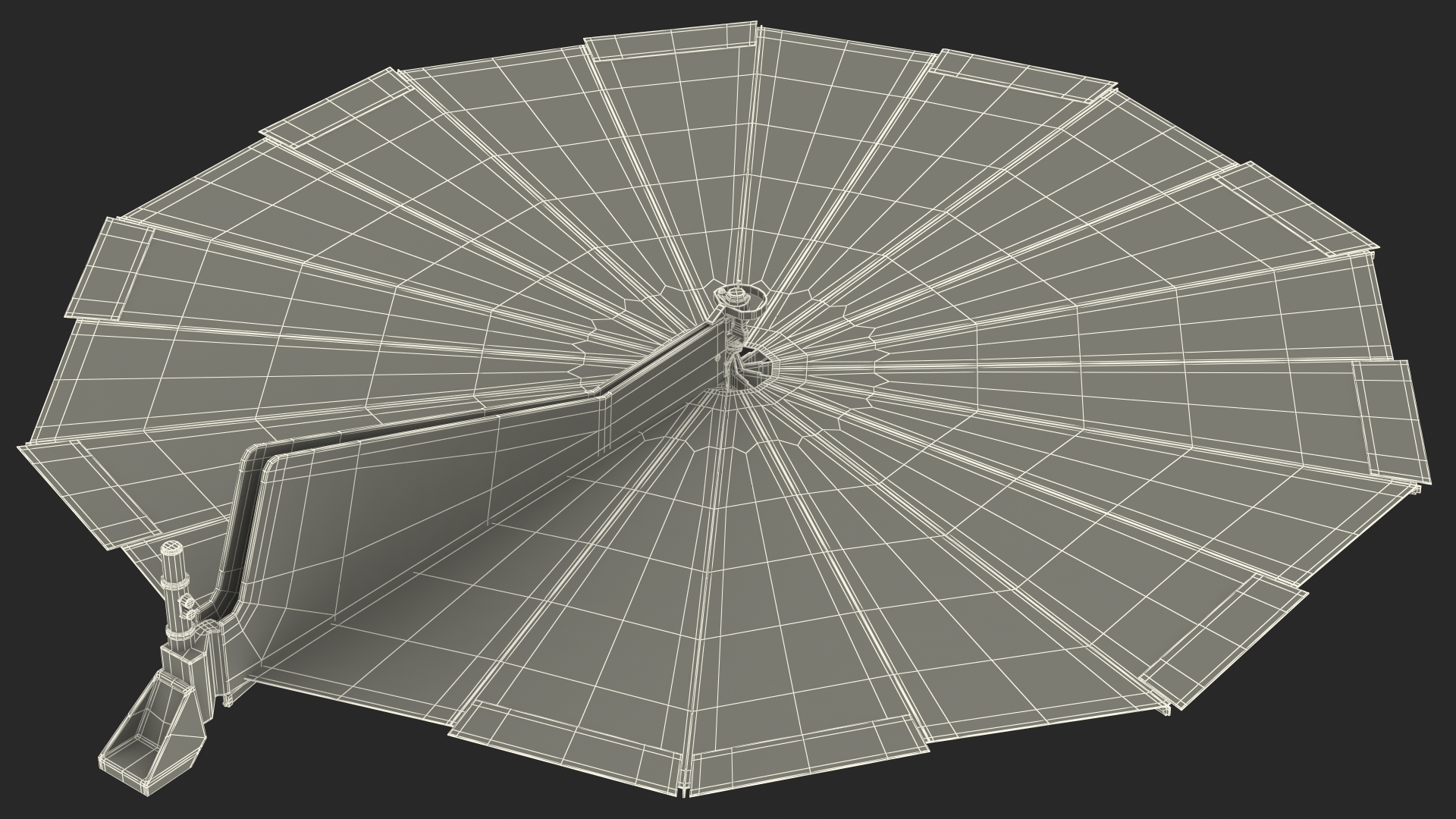 3D Lander Solar Array model