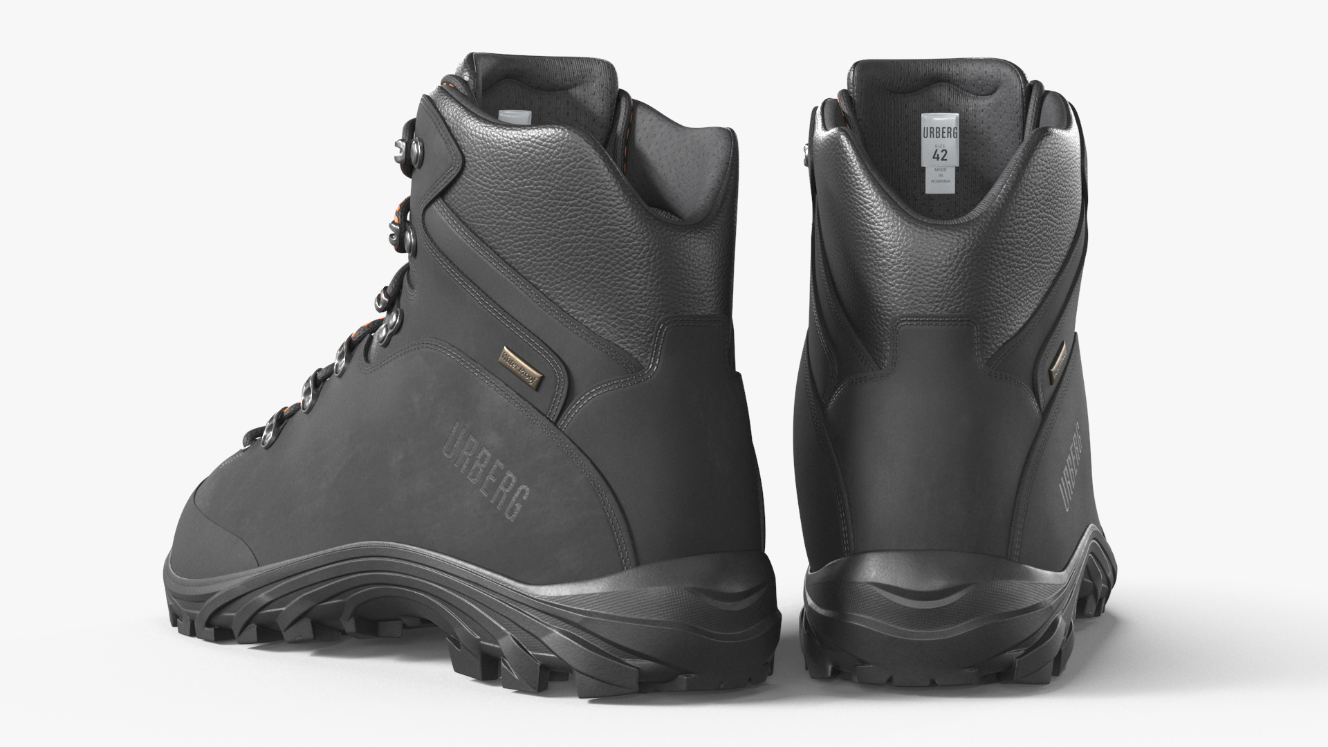 Urberg Boots for Hiking Black 3D model