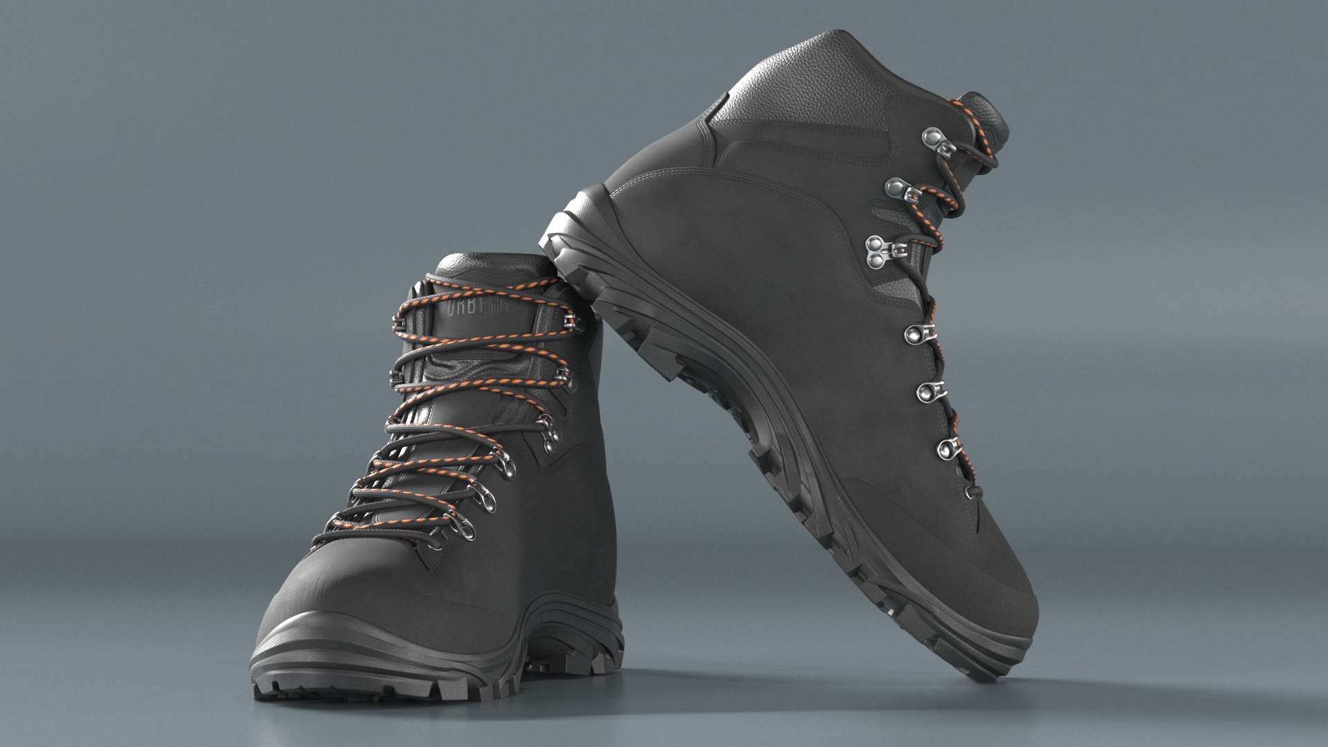 Urberg Boots for Hiking Black 3D model