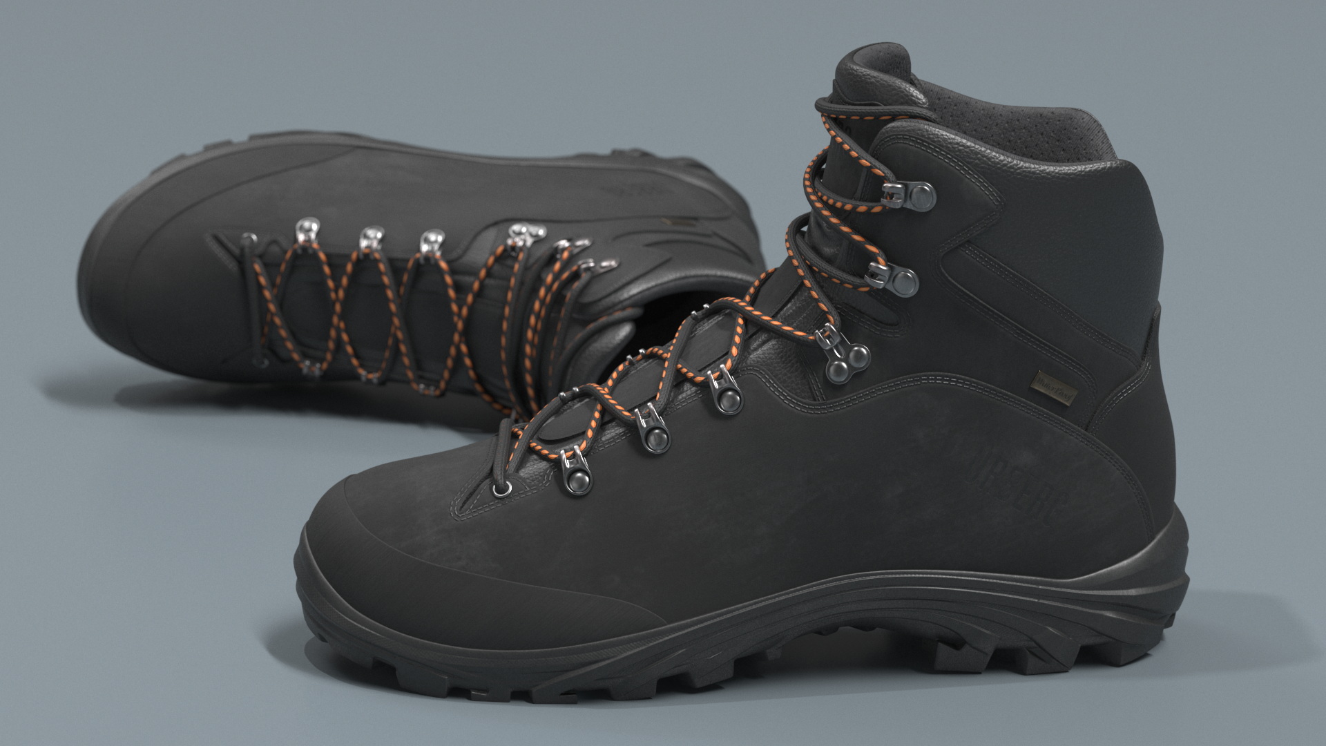 Urberg Boots for Hiking Black 3D model