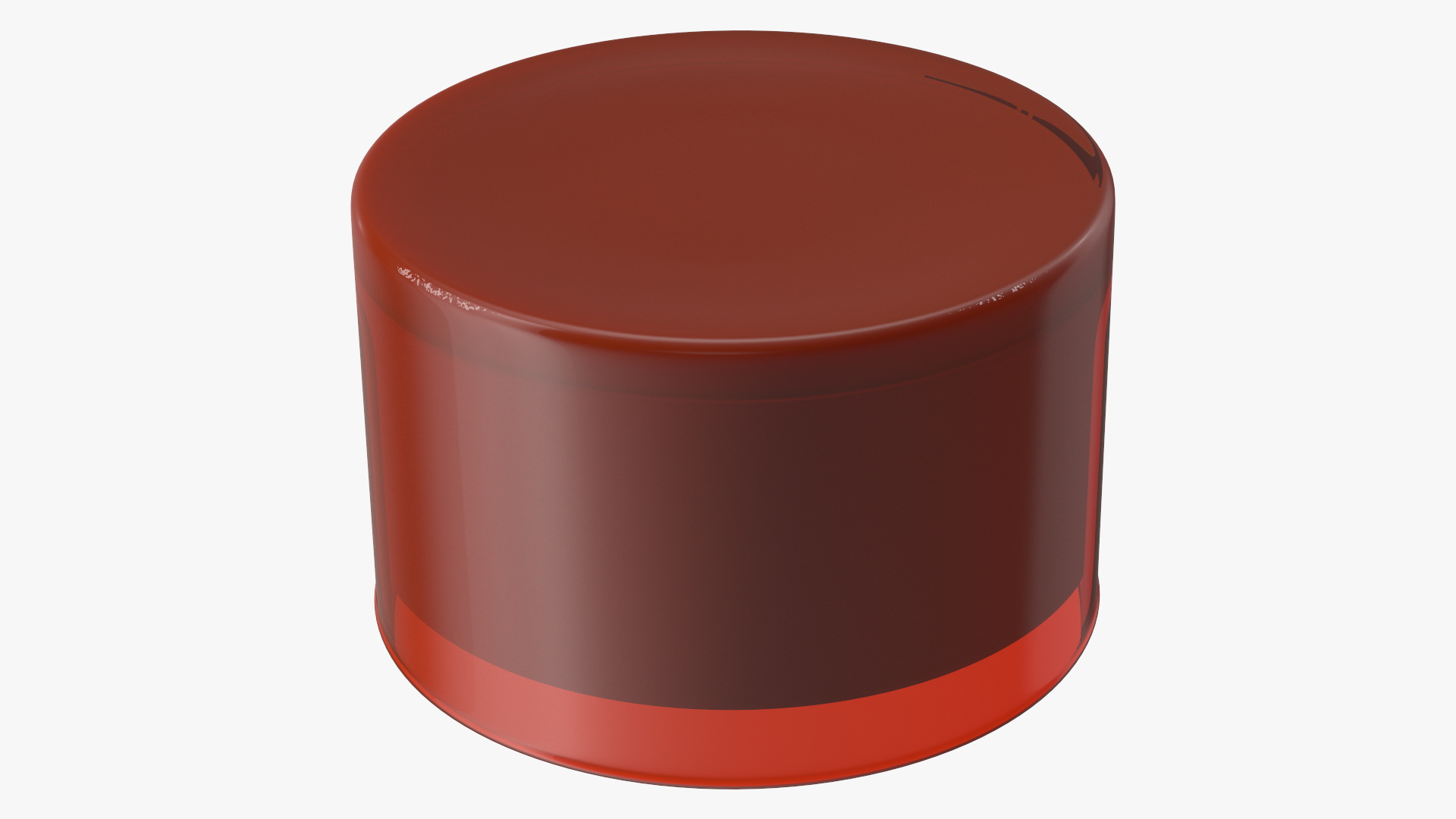 3D Scented Candle Red with 3 Wicks