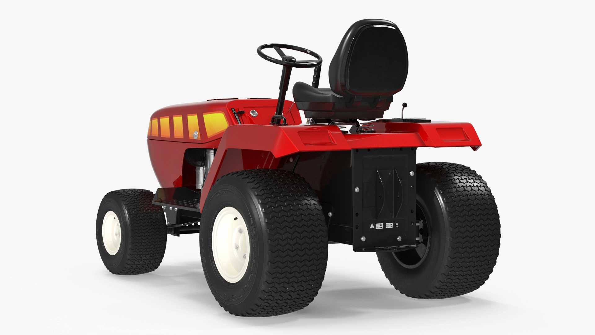 Pickup Truck with Gooseneck Trailer and Mini Tractor 3D