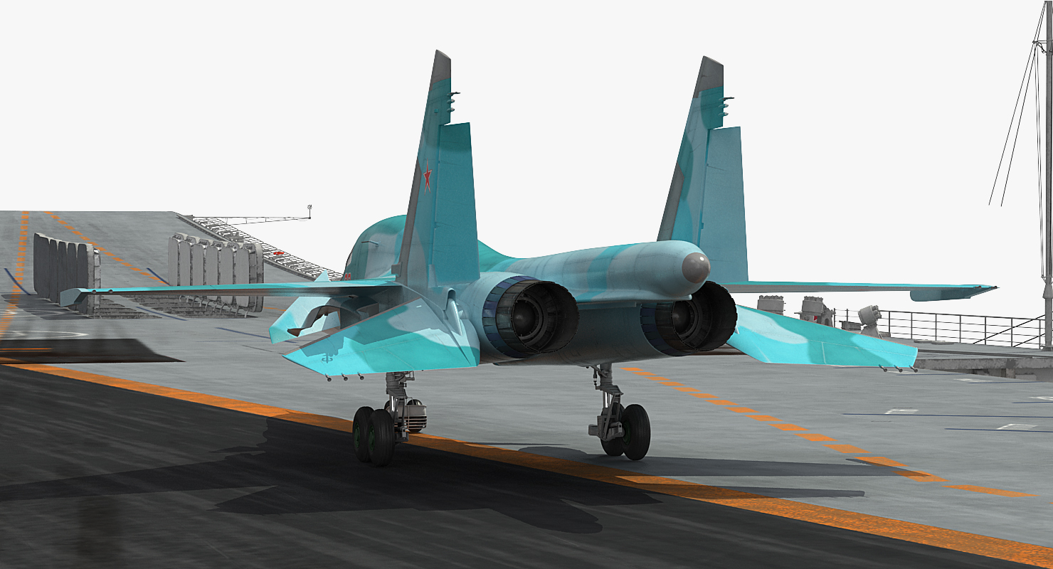 Aircraft Carrier Kuznetsov with Jet Rigged 3D