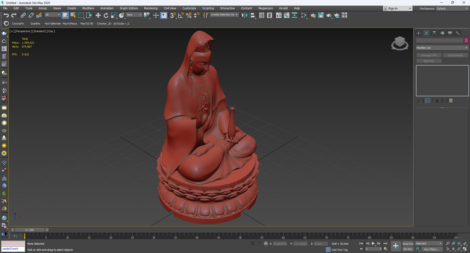 3D Guanyin of Mount Xiqiao for 3D Print