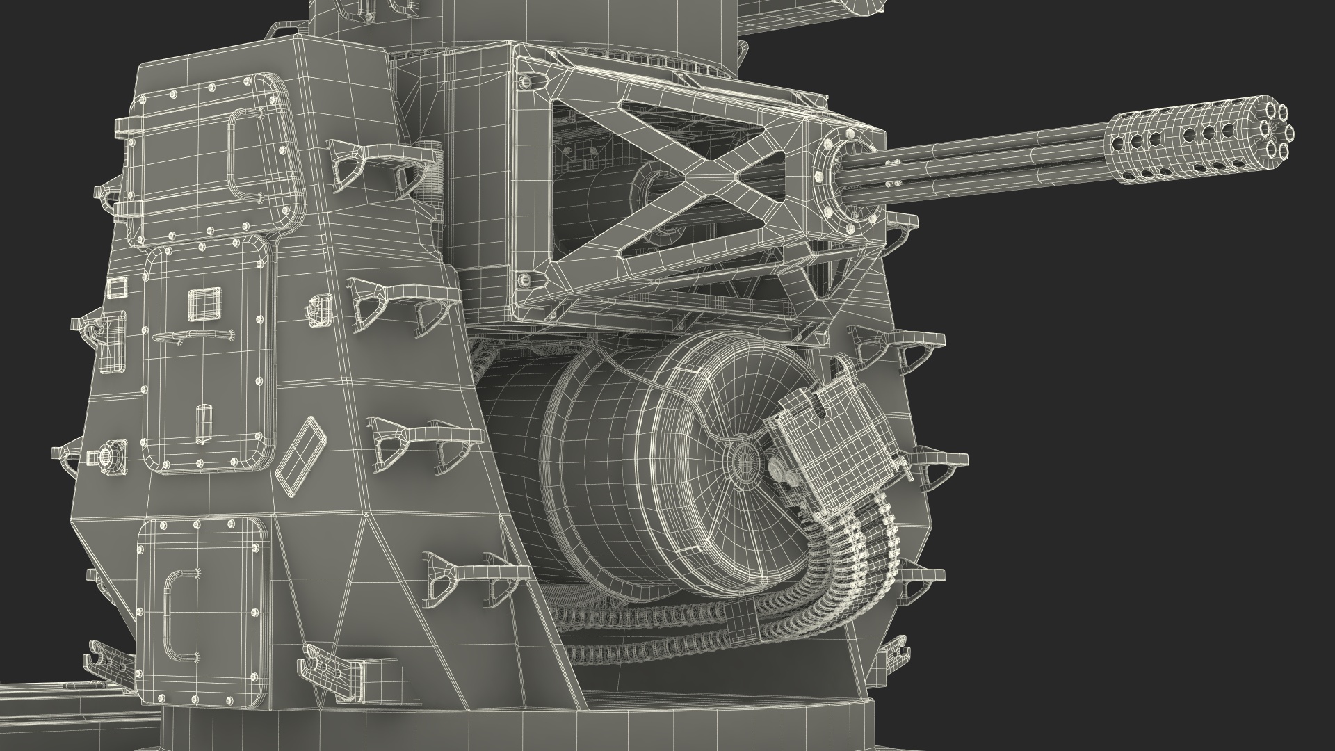 3D Mark 15 Phalanx Close-In Weapon System Sand model