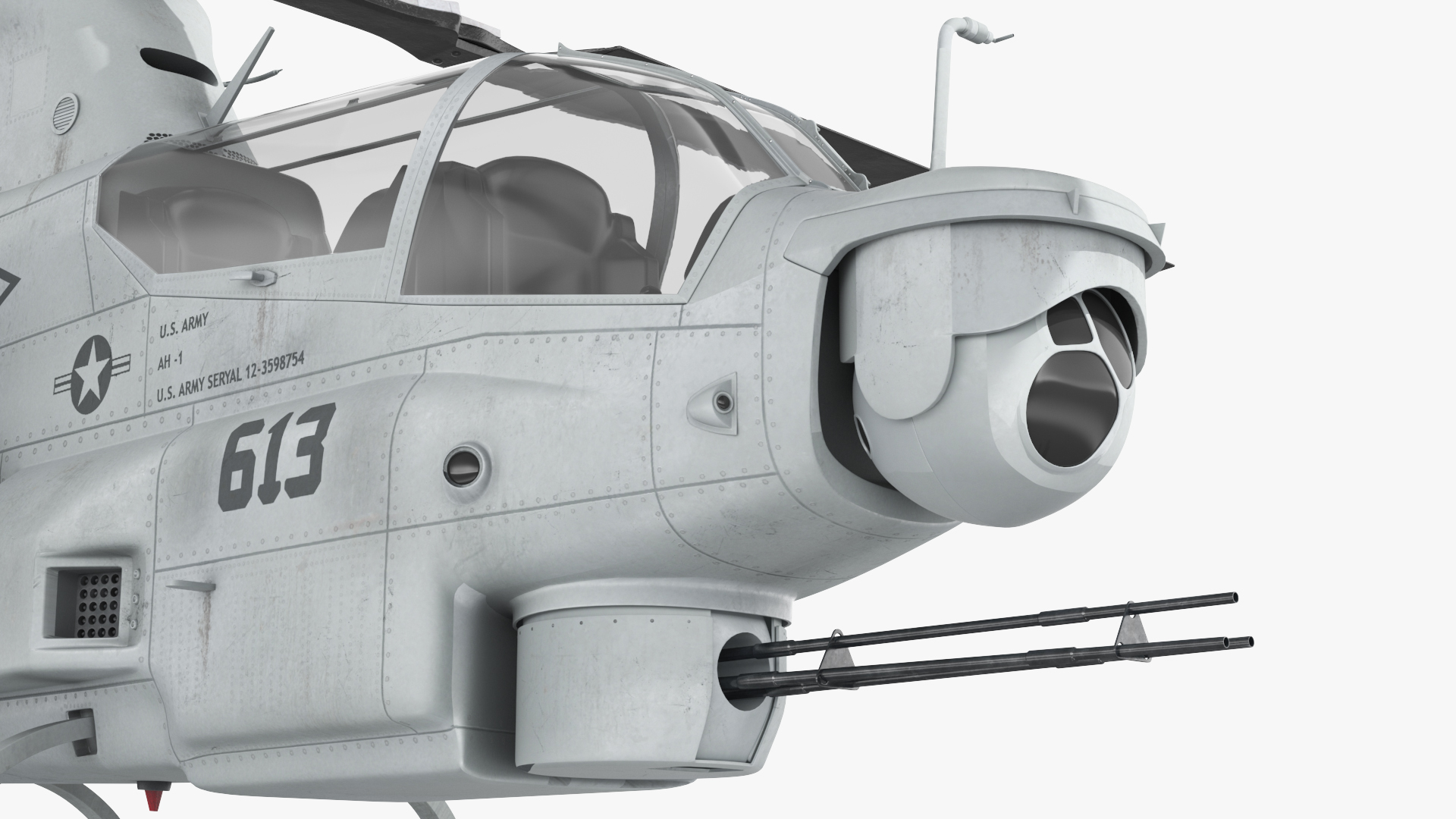 3D model Bell AH-1Z Lethal Combat Helicopter