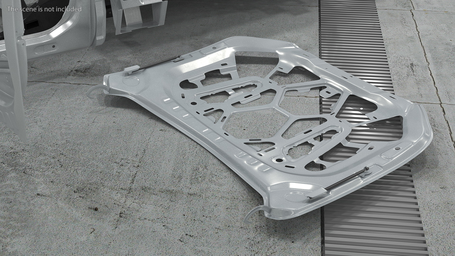 3D model Automotive Hood Base Structure