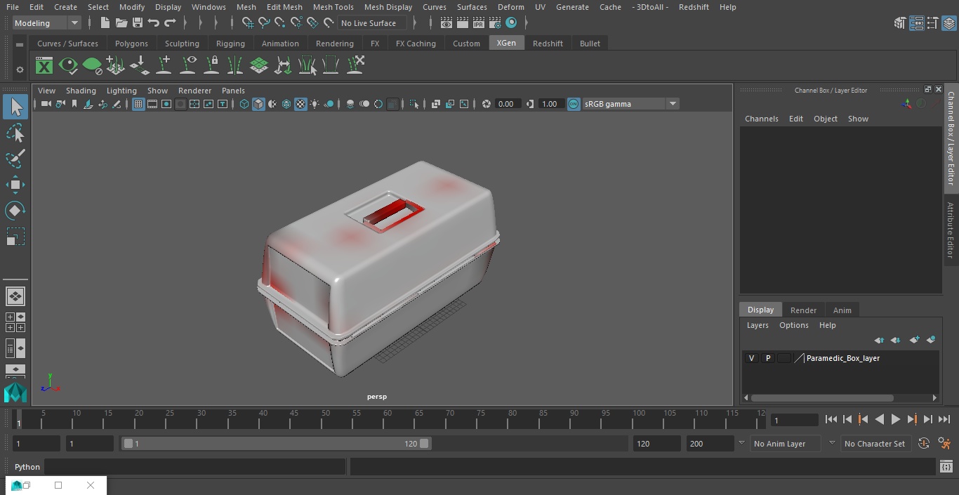 3D Paramedic Box model