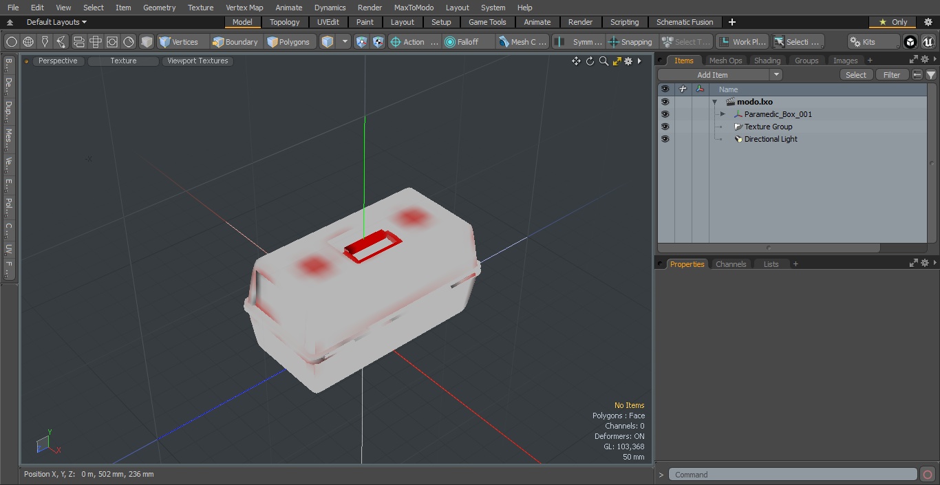 3D Paramedic Box model