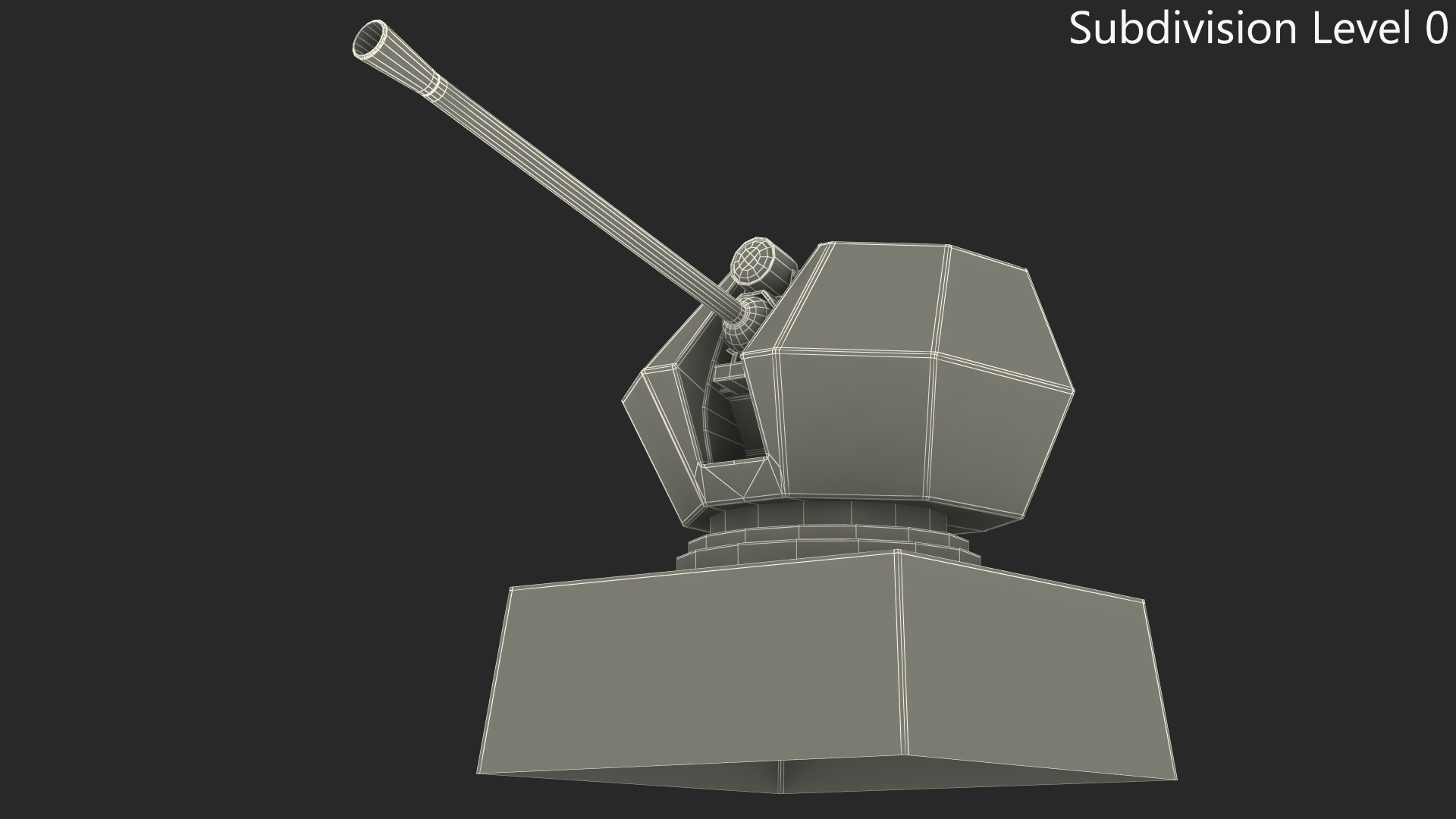 3D Generic Turret Gun model