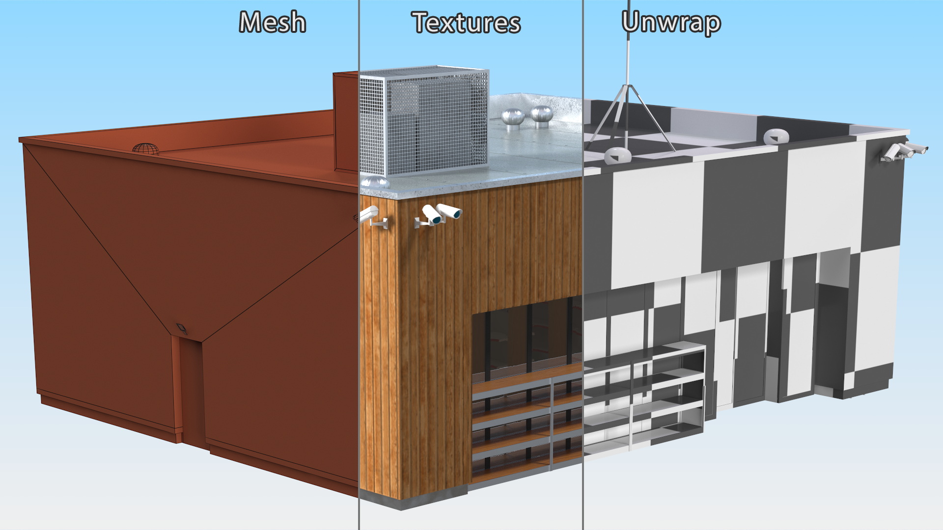 Small Shop Building 3D model