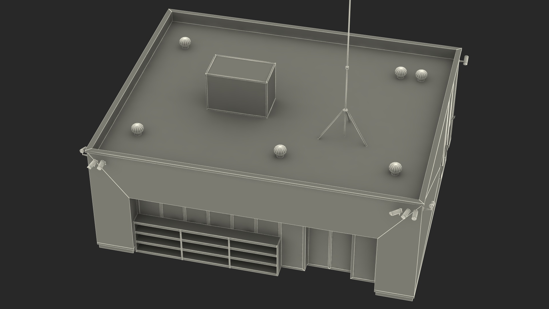 Small Shop Building 3D model