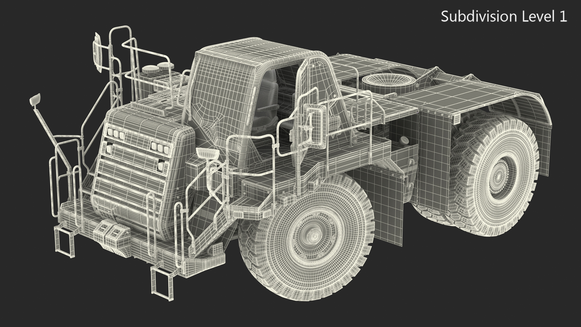 3D Heavy Duty Bare Chassis Dirty Rigged