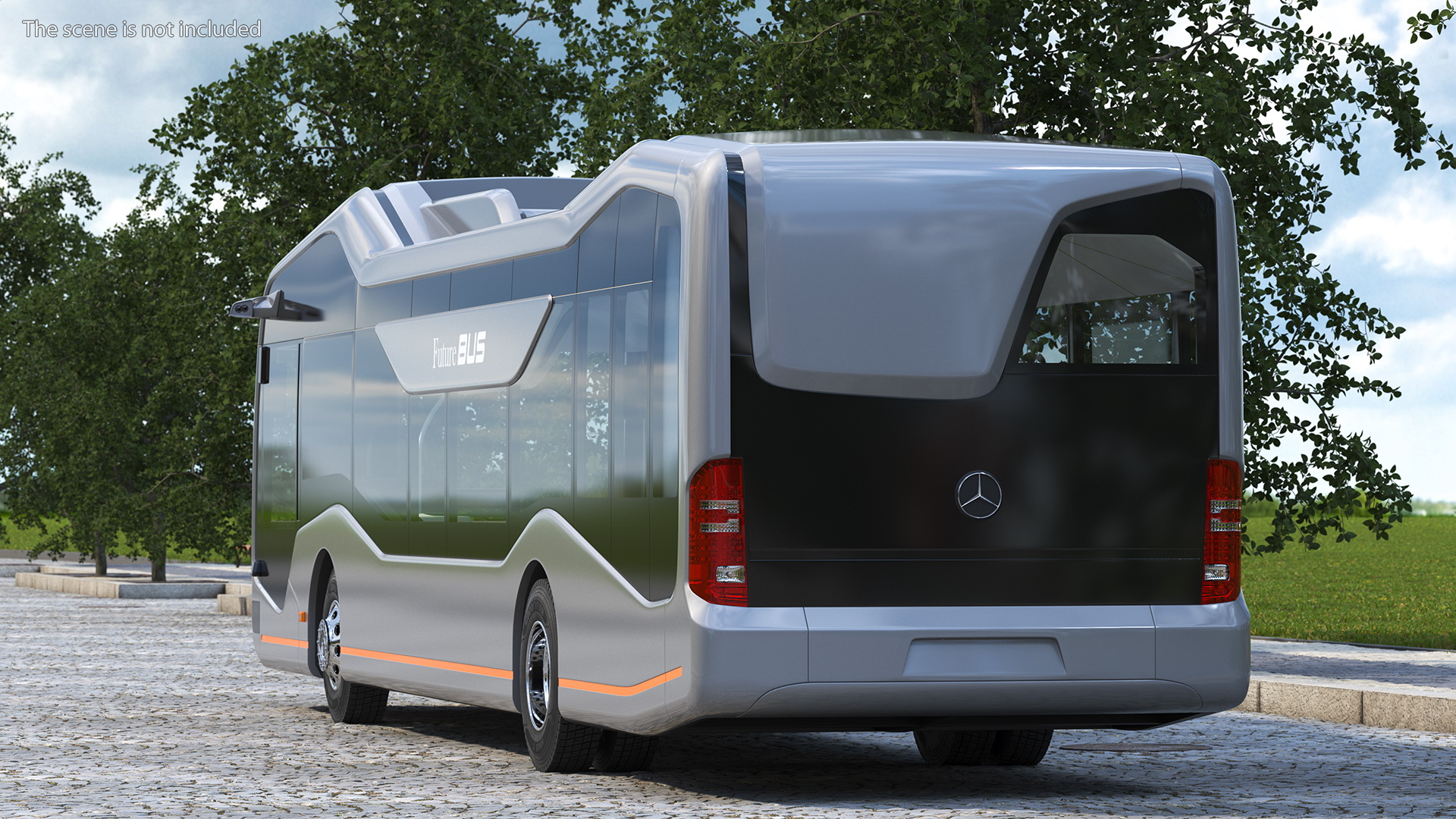 3D model Mercedes Future Bus Simple Interior