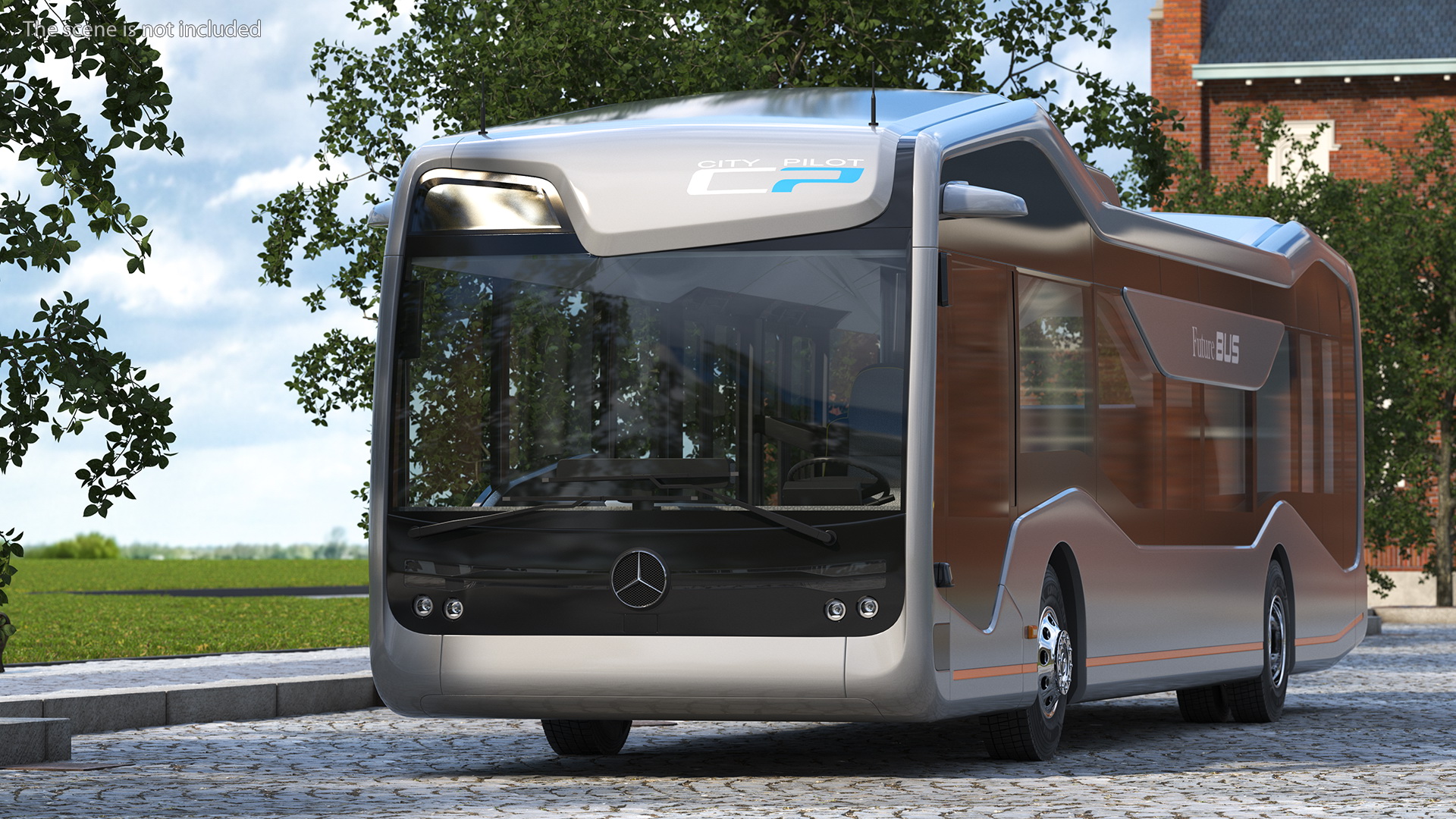 3D model Mercedes Future Bus Simple Interior