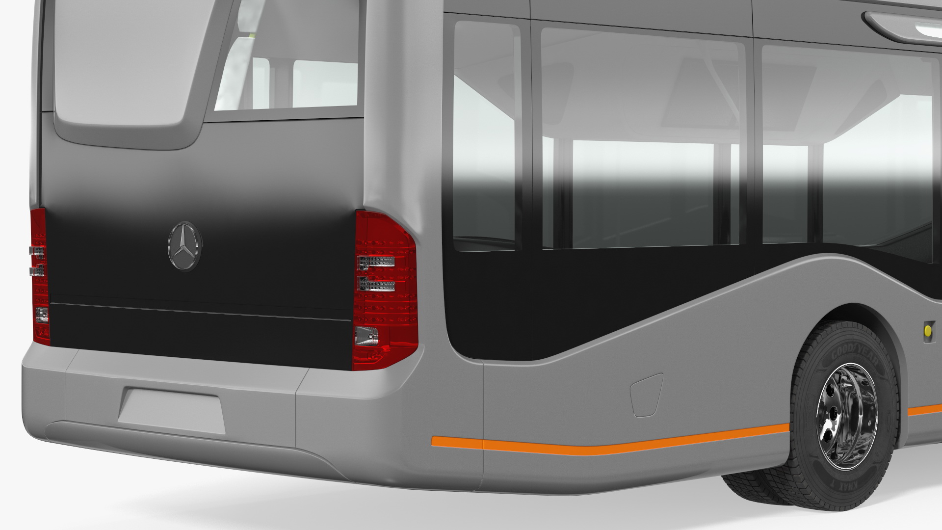 3D model Mercedes Future Bus Simple Interior