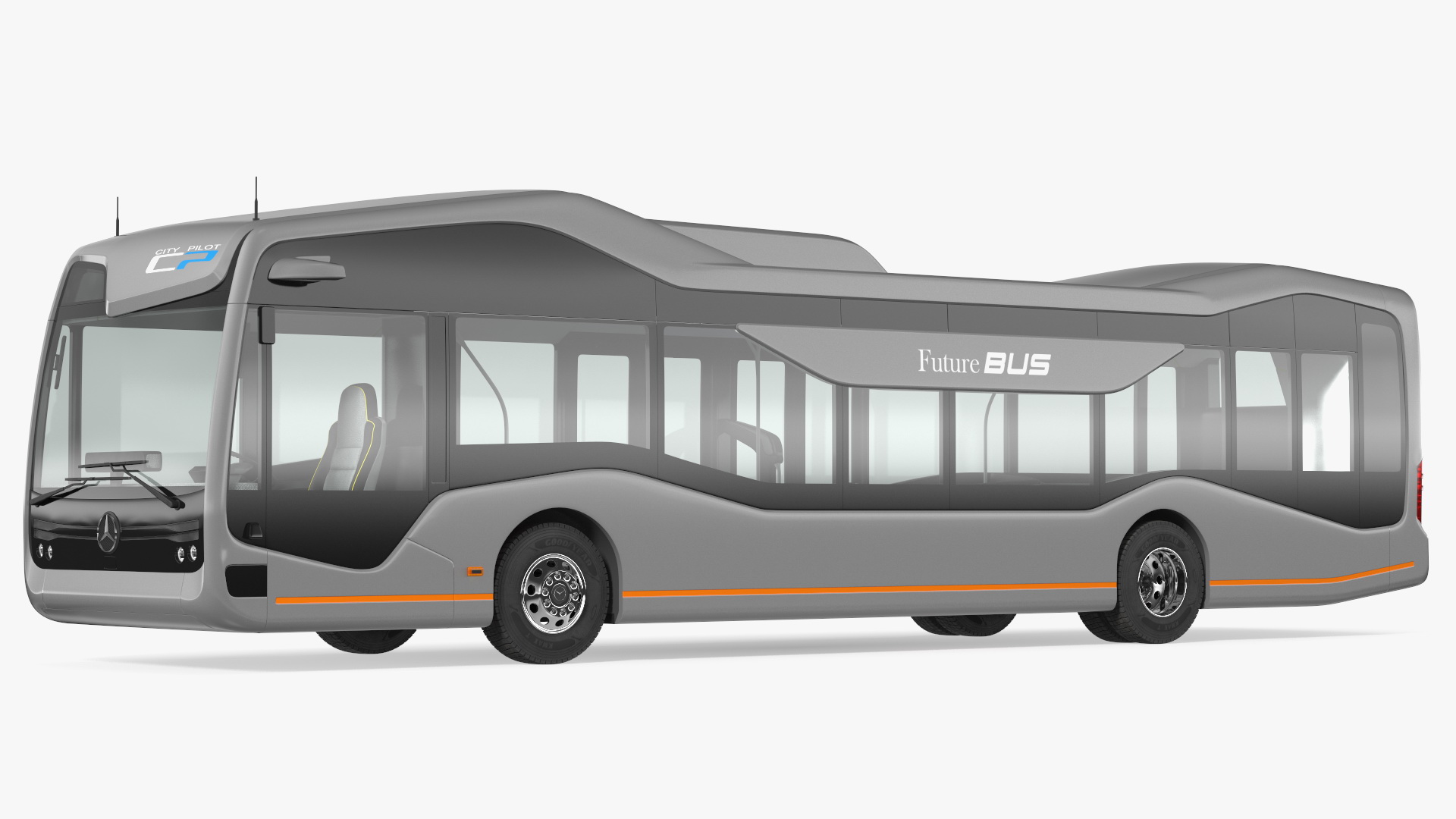 3D model Mercedes Future Bus Simple Interior