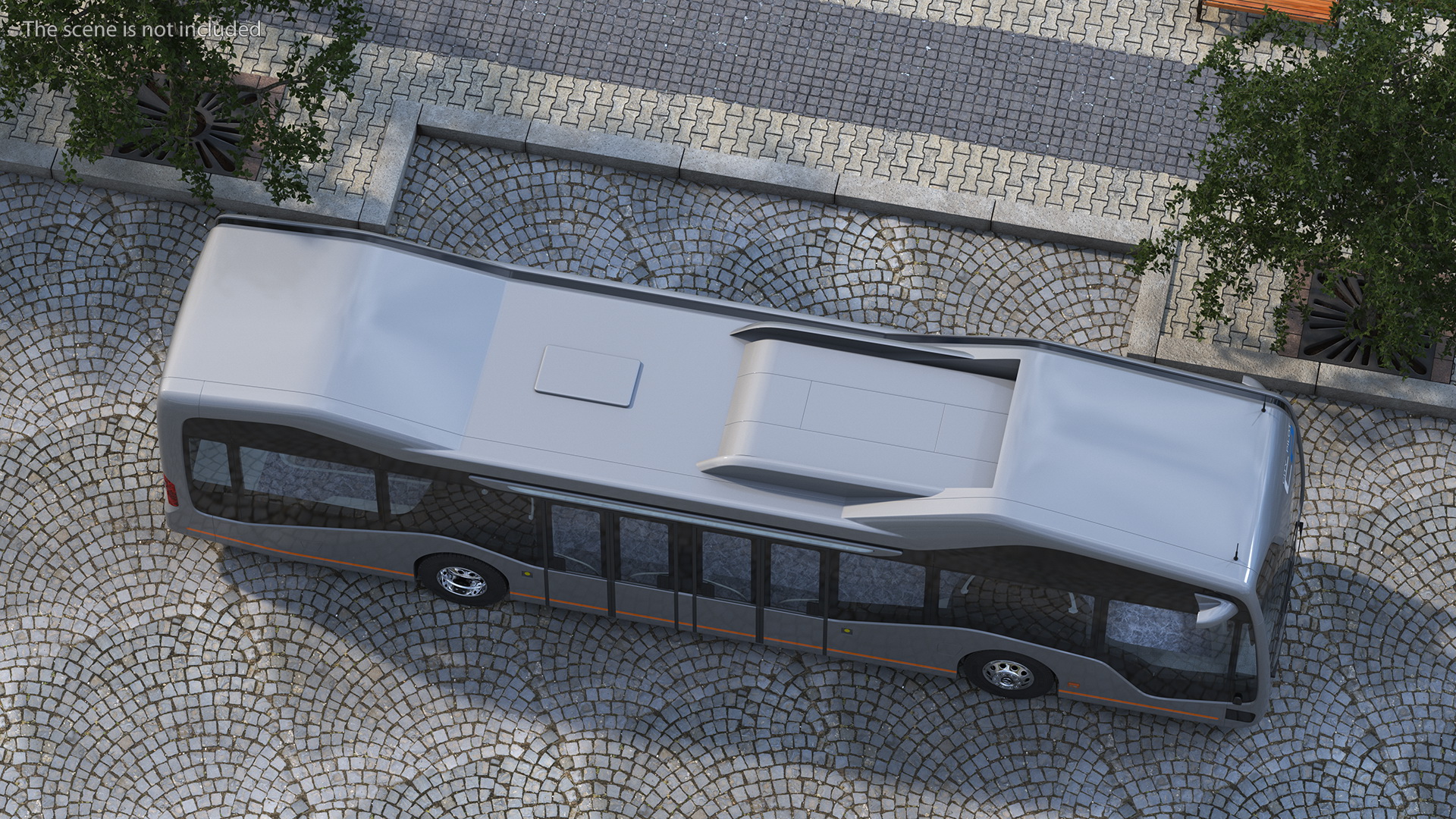 3D model Mercedes Future Bus Simple Interior