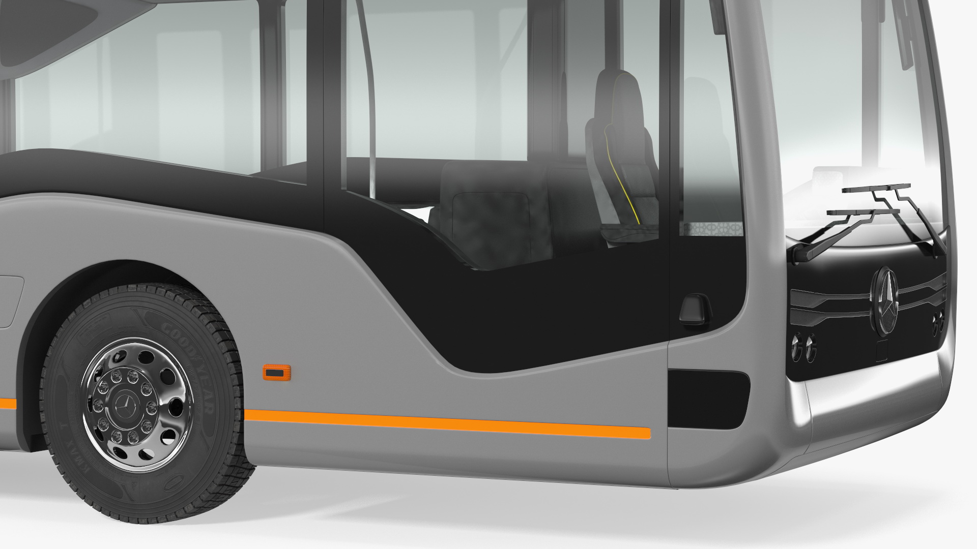 3D model Mercedes Future Bus Simple Interior