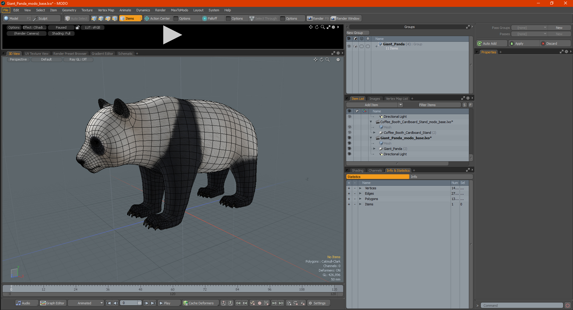 3D Giant Panda