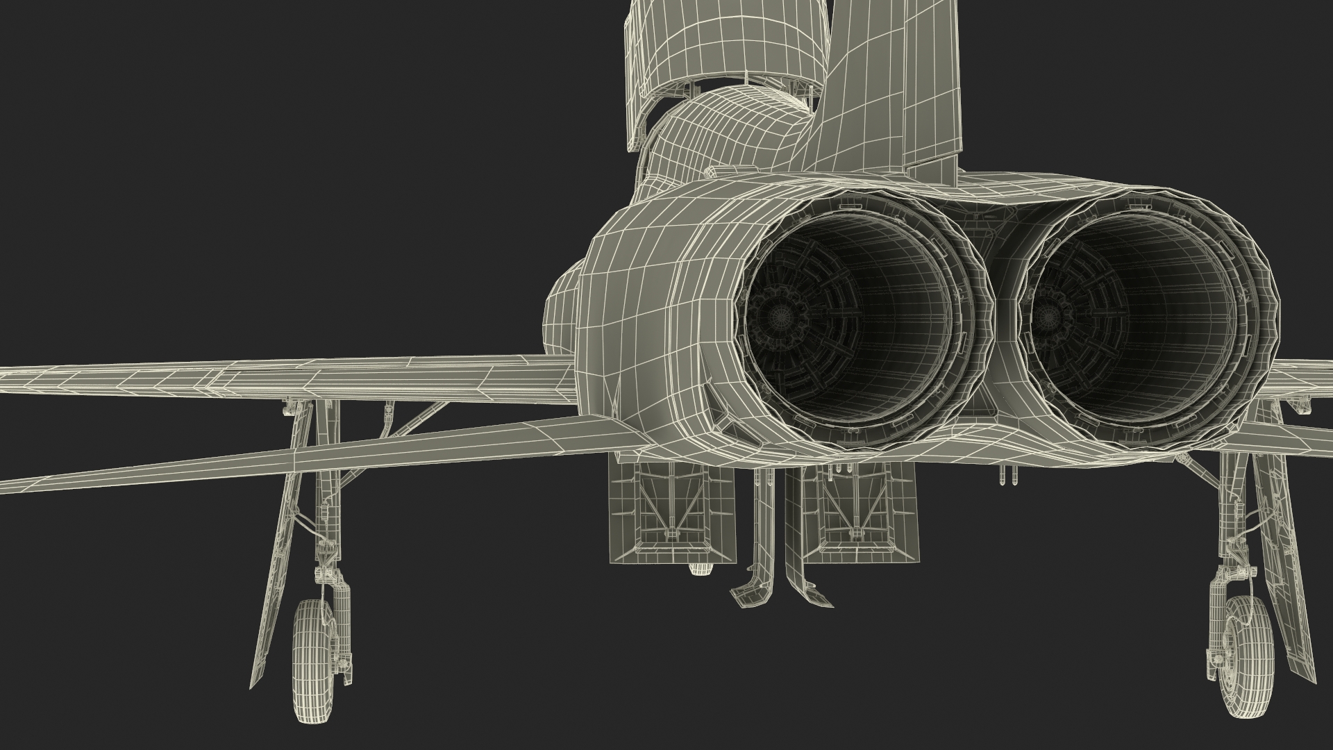 Two-seat Supersonic Jet Trainer Grey Rigged for Maya 3D