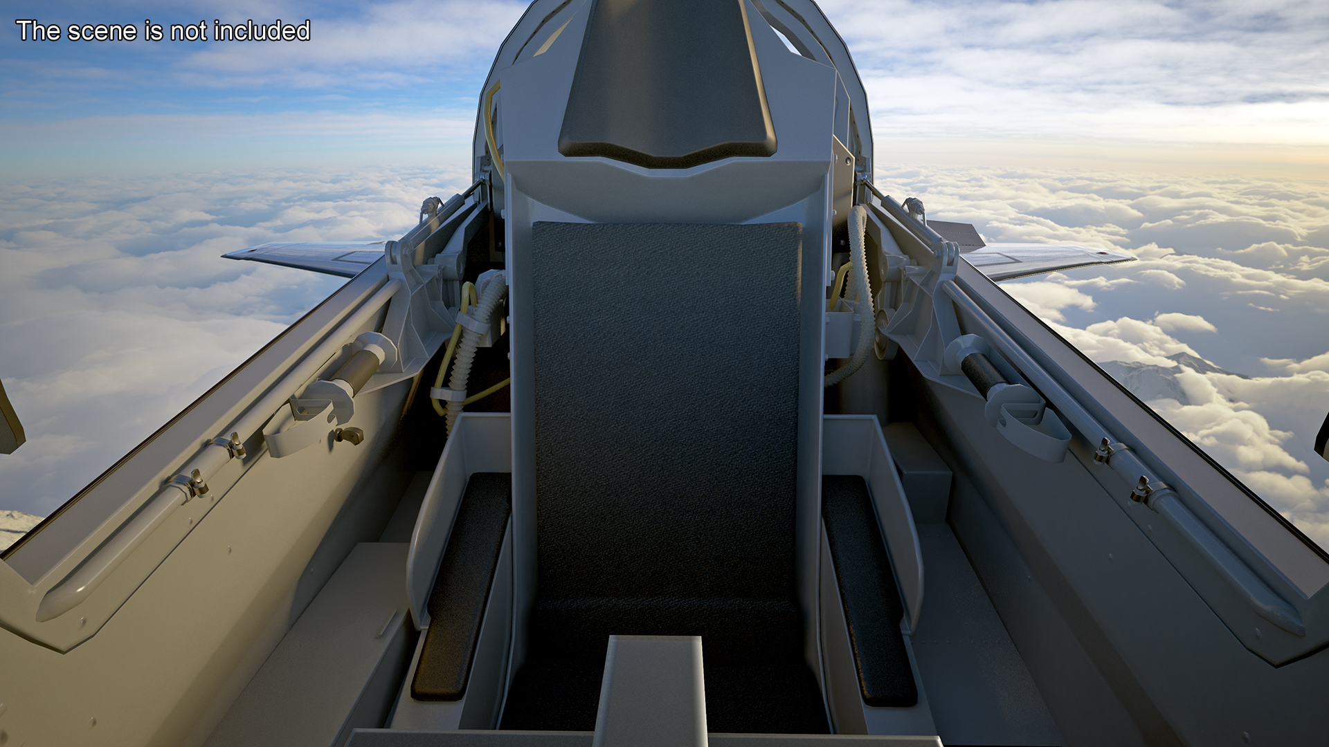 Two-seat Supersonic Jet Trainer Grey Rigged for Maya 3D