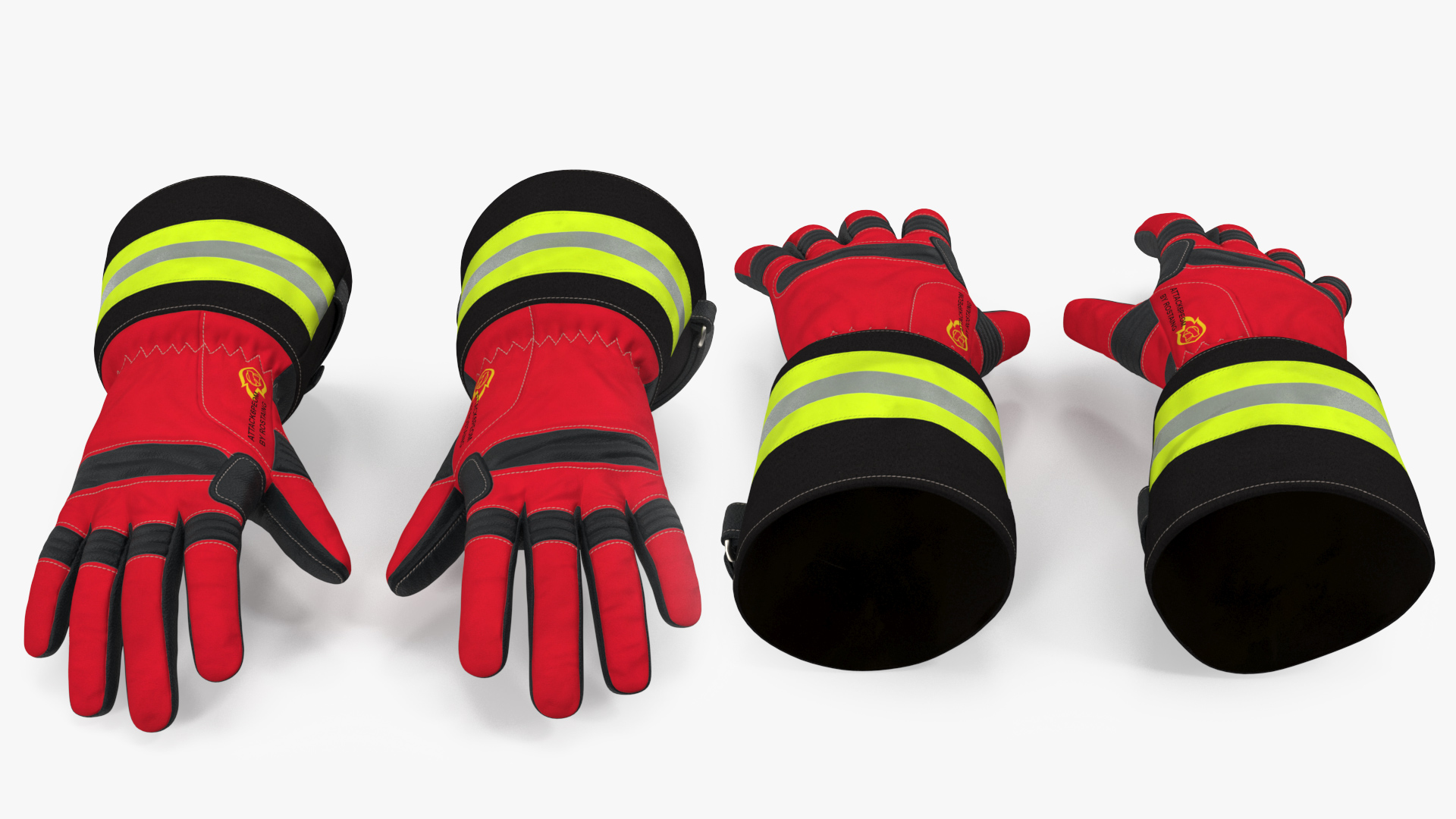 Firefighting Gloves 3D model