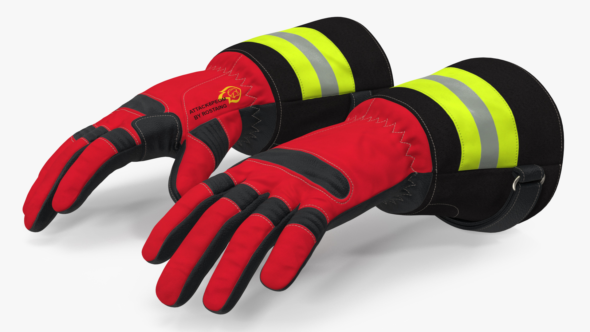 Firefighting Gloves 3D model